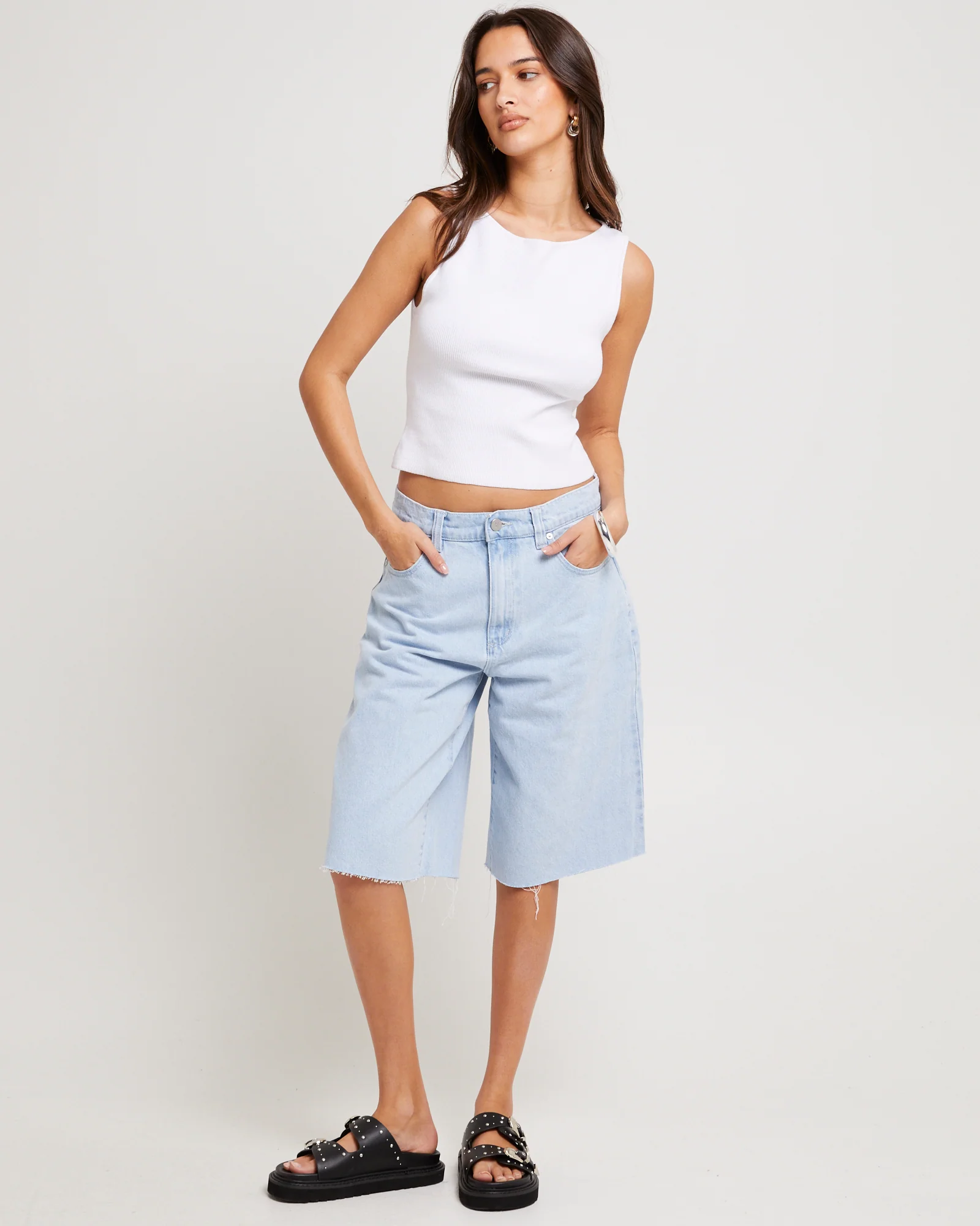 95 Mid Super Baggy Denim Jorts Kate - Image 4