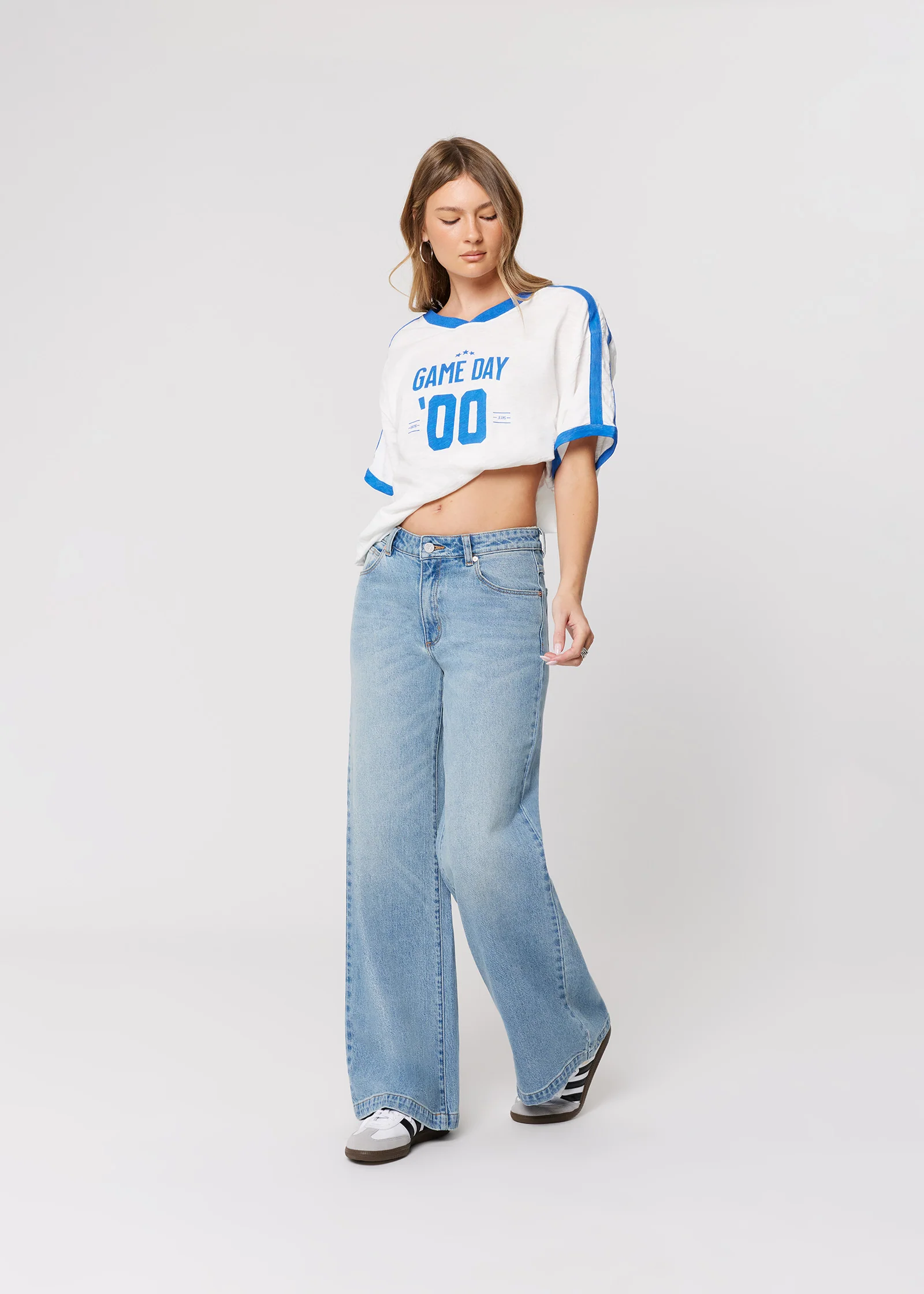 95 Mid & Wide Denim Jeans Stevie - Image 2