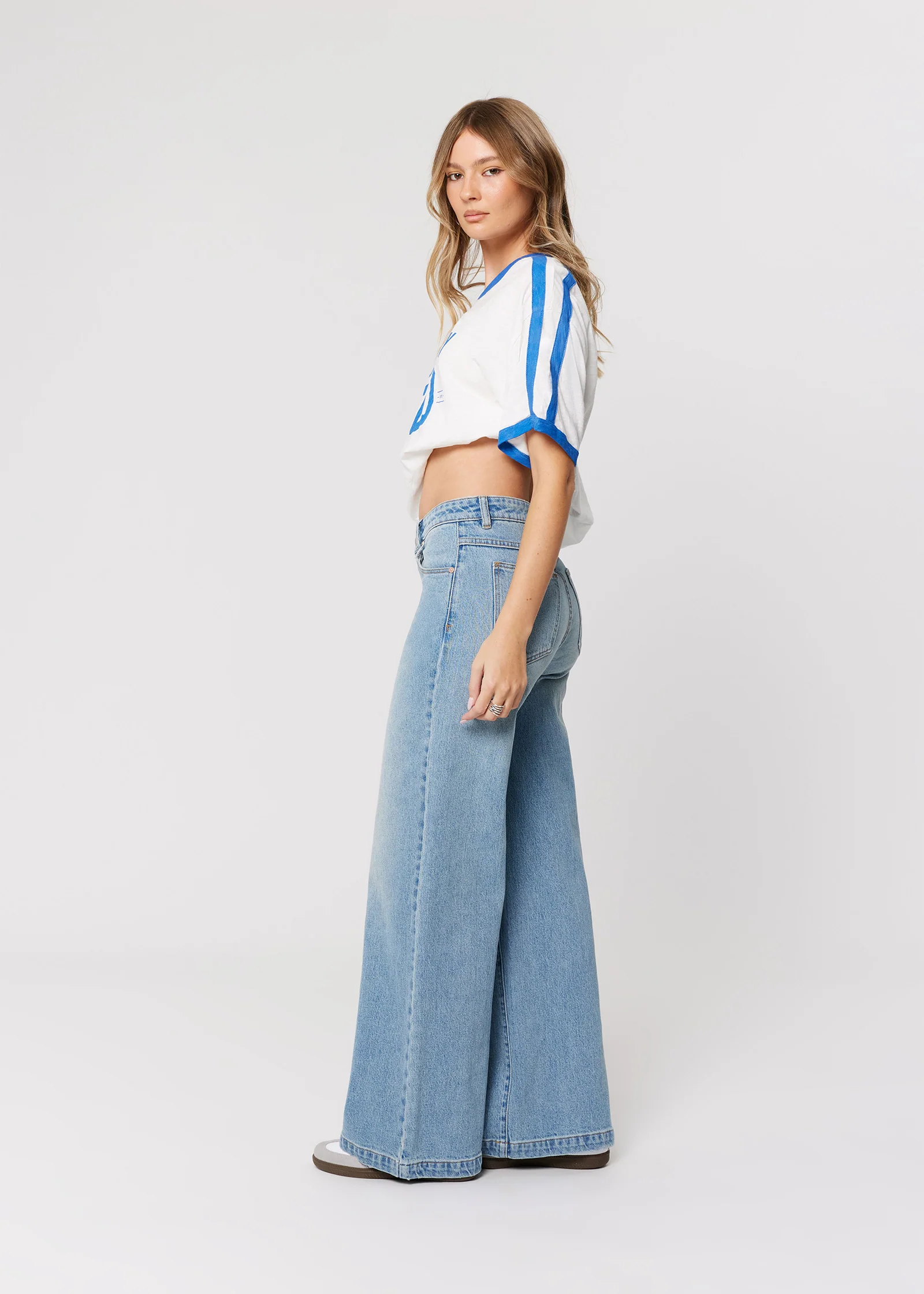95 Mid & Wide Denim Jeans Stevie - Image 3