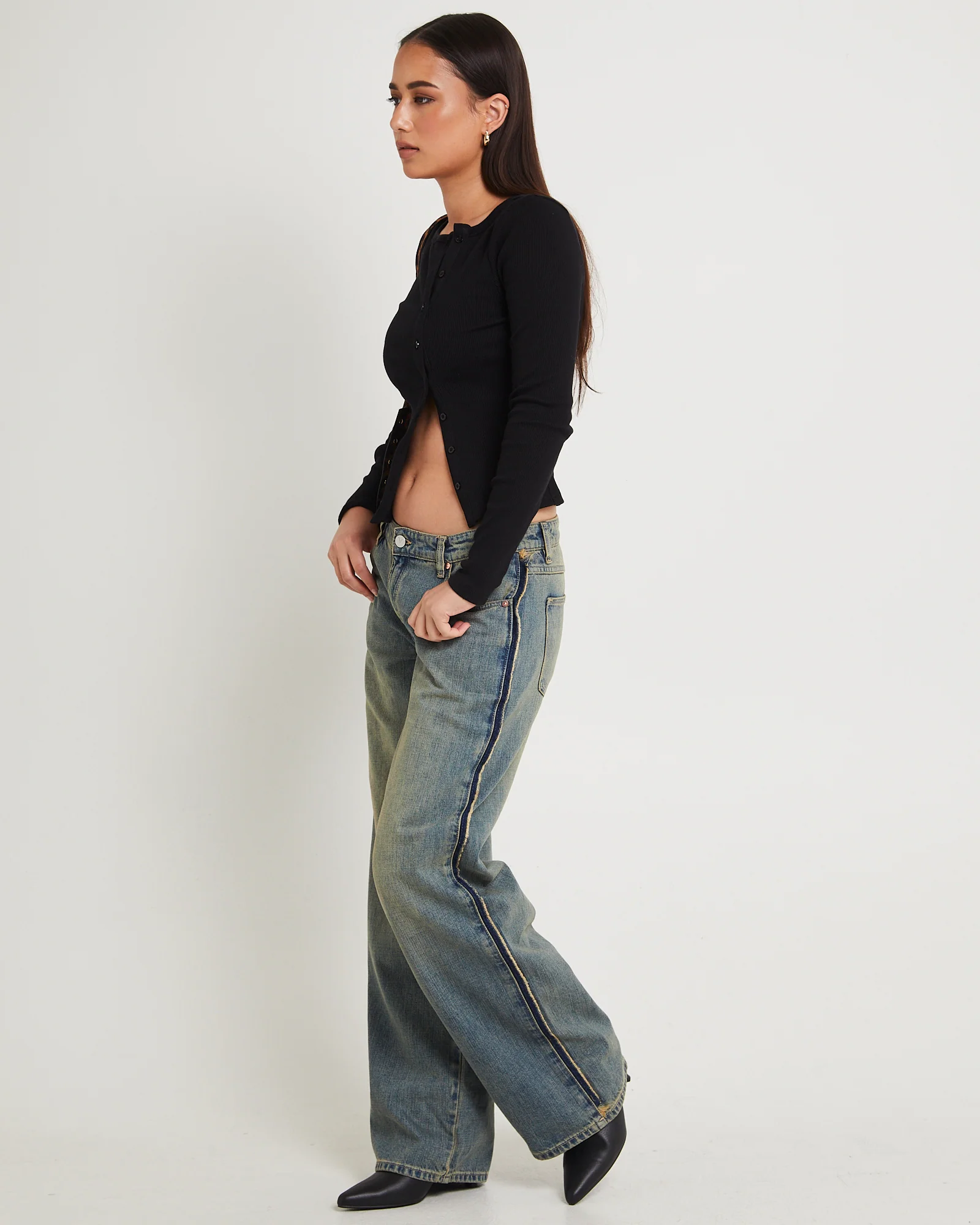 99 Low Baggy Denim Jeans Raw Roxie - Image 2