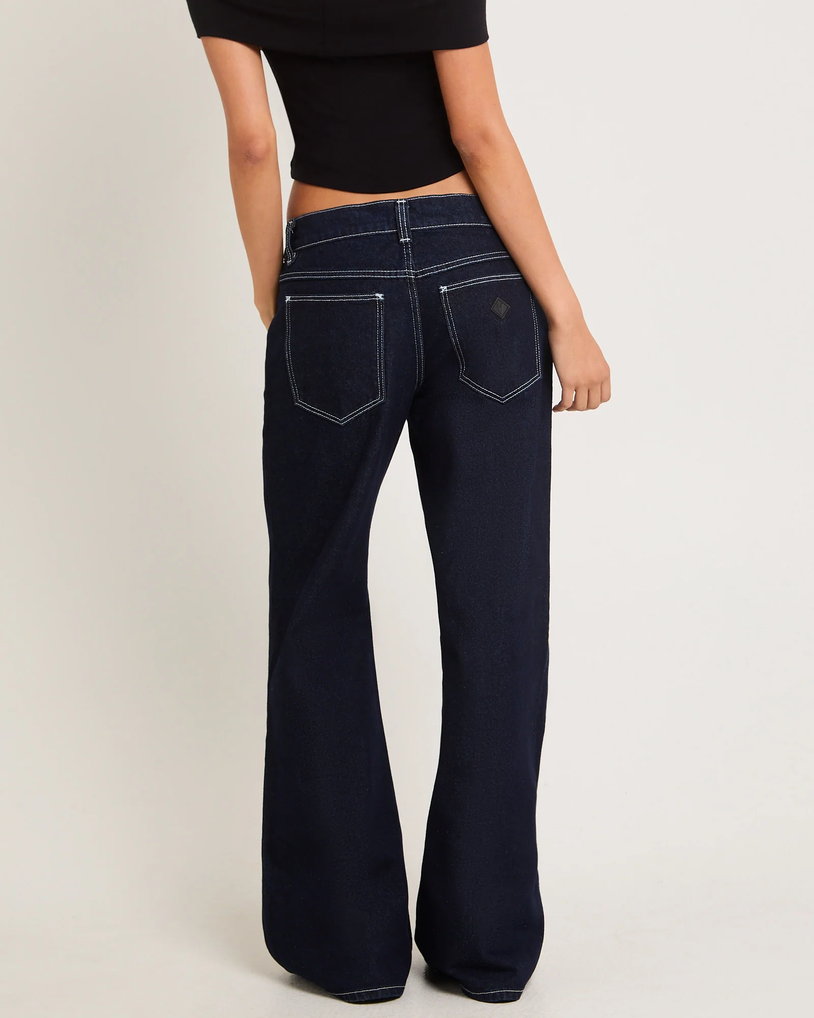 99 Low Baggy Flare Denim Jeans Nicky - Image 4