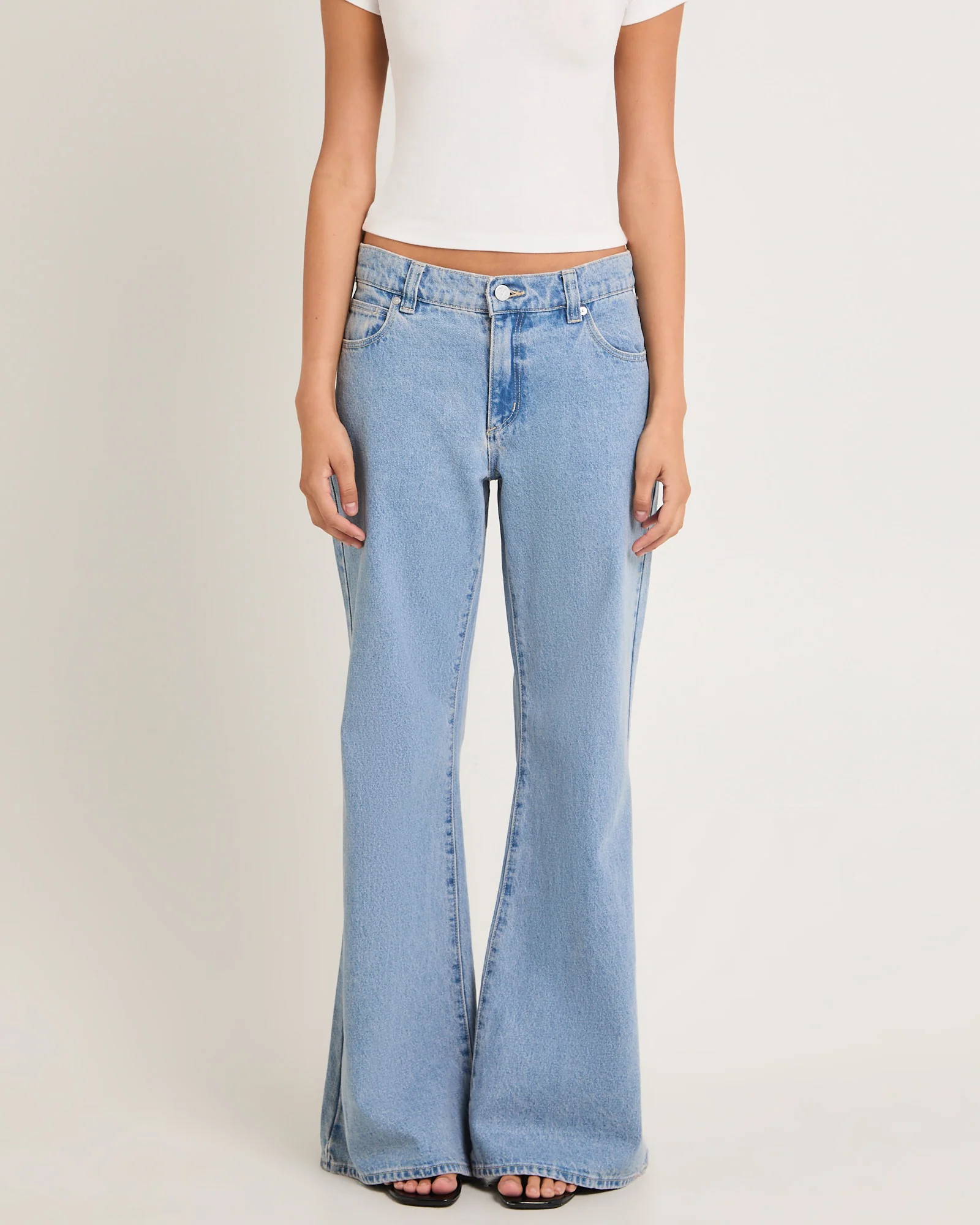 99 Low Baggy Flare Denim Jeans Paris - Image 2