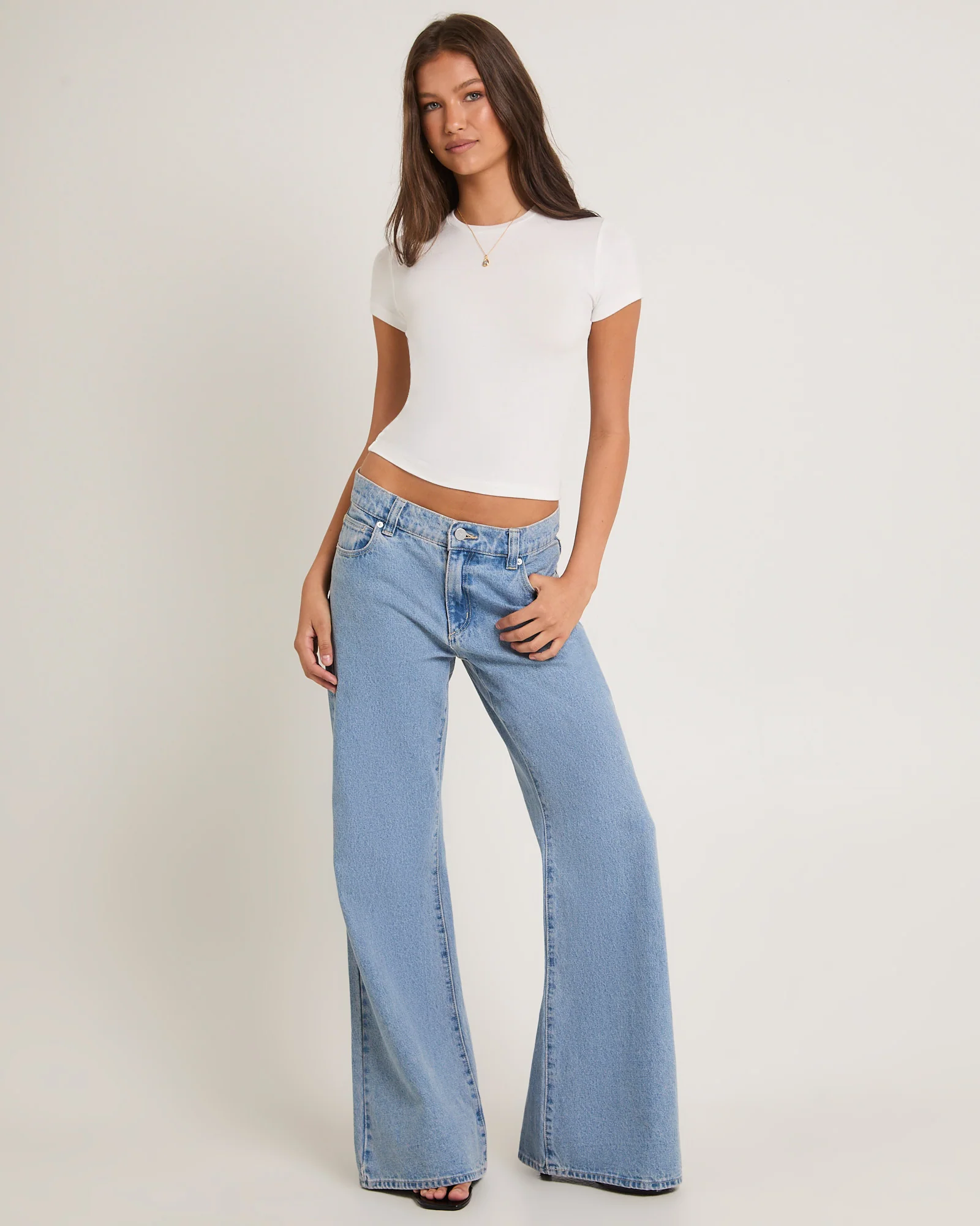 99 Low Baggy Flare Denim Jeans Paris - Image 4