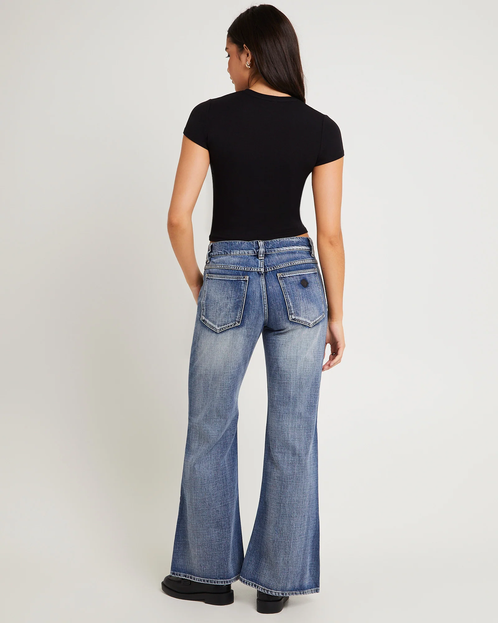 99 Low Baggy Flare Denim Jeans - Image 4
