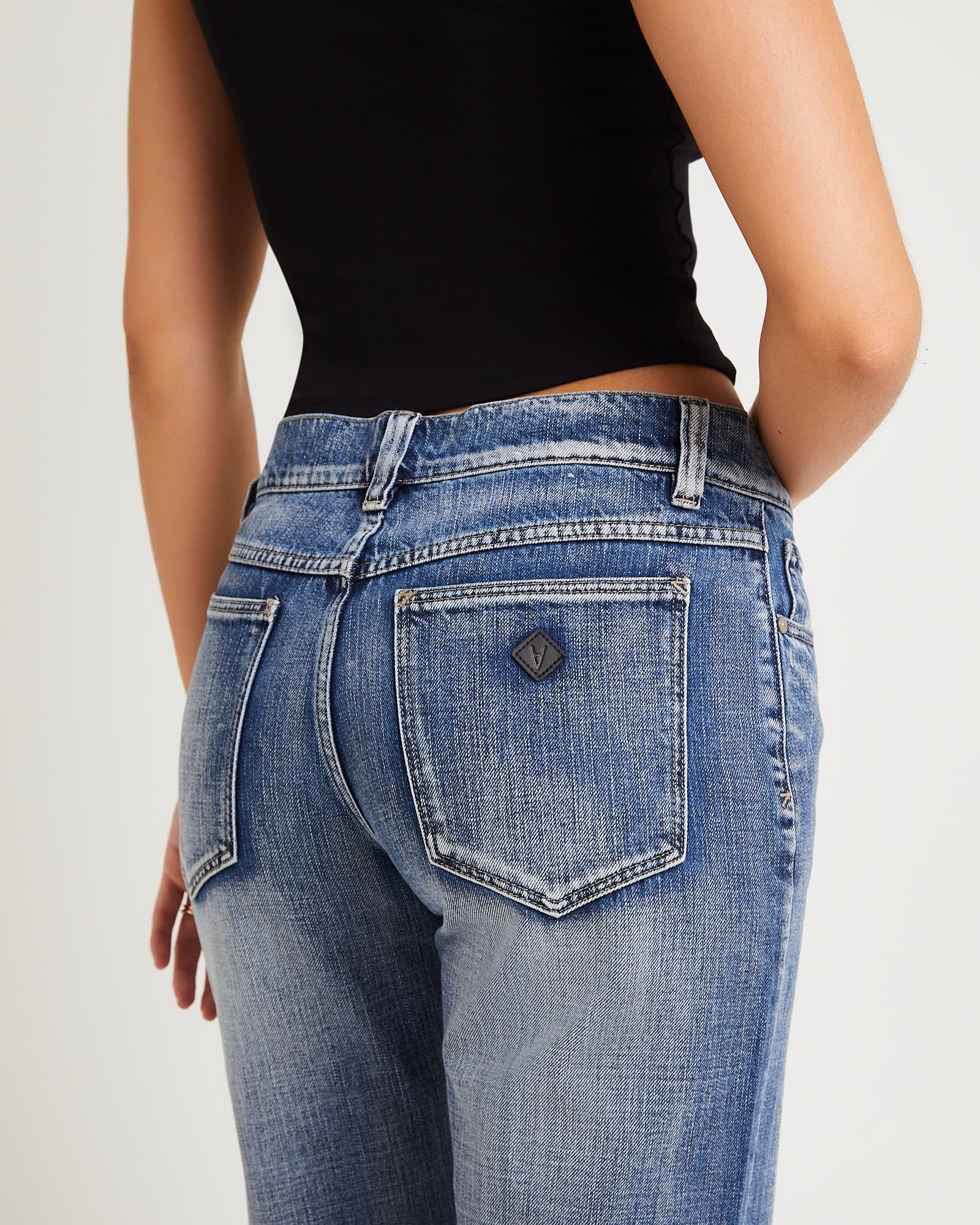 99 Low Baggy Flare Denim Jeans - Image 5