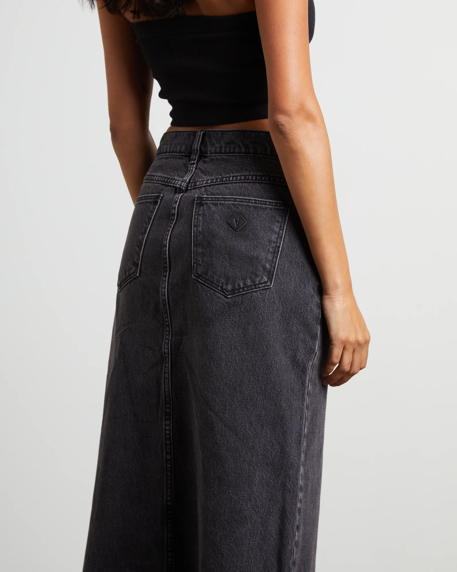 99 Low Denim Maxi Skirt in Chloe - Image 5