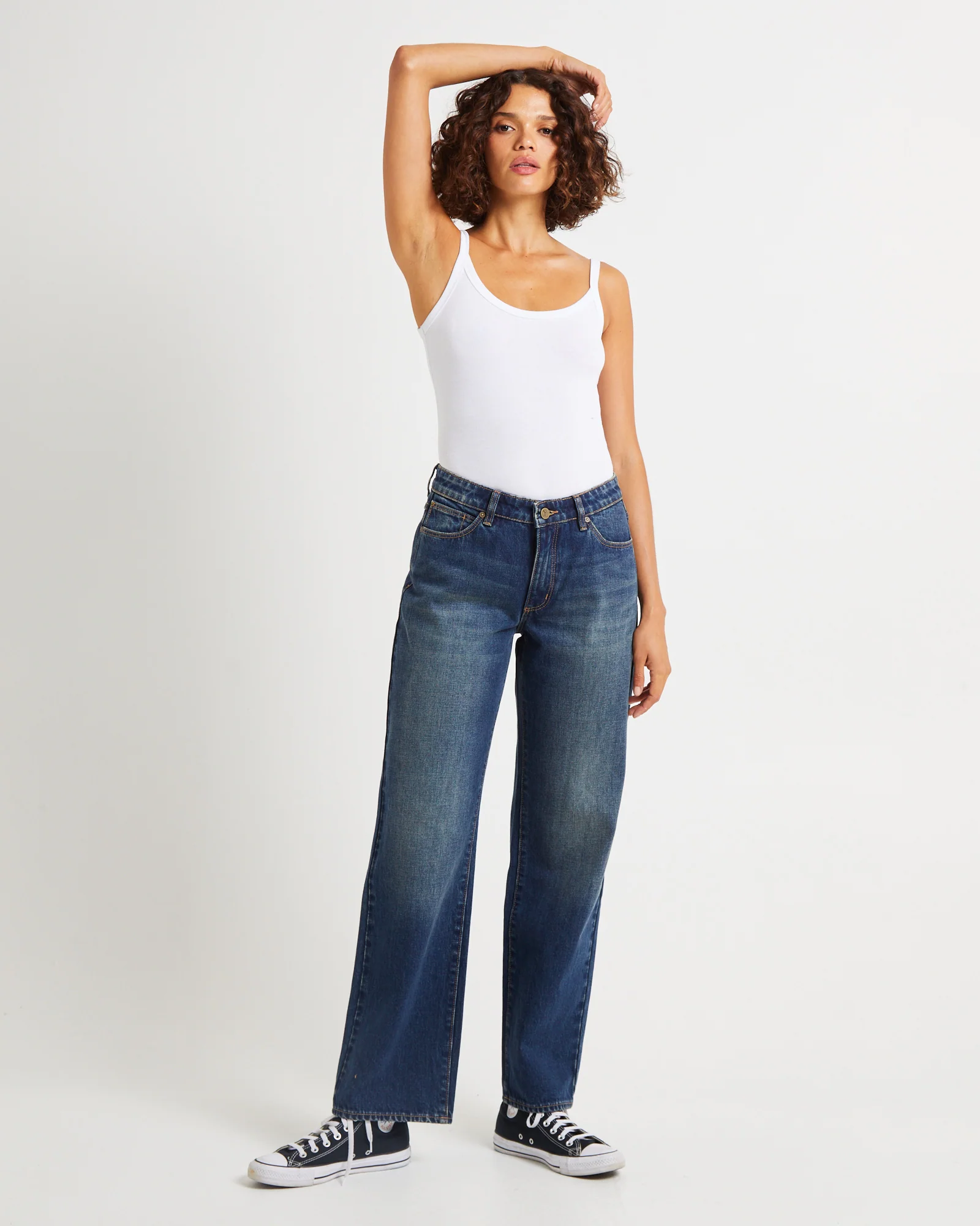 99 Low Rise Straight Denim Jeans Bella - Image 3