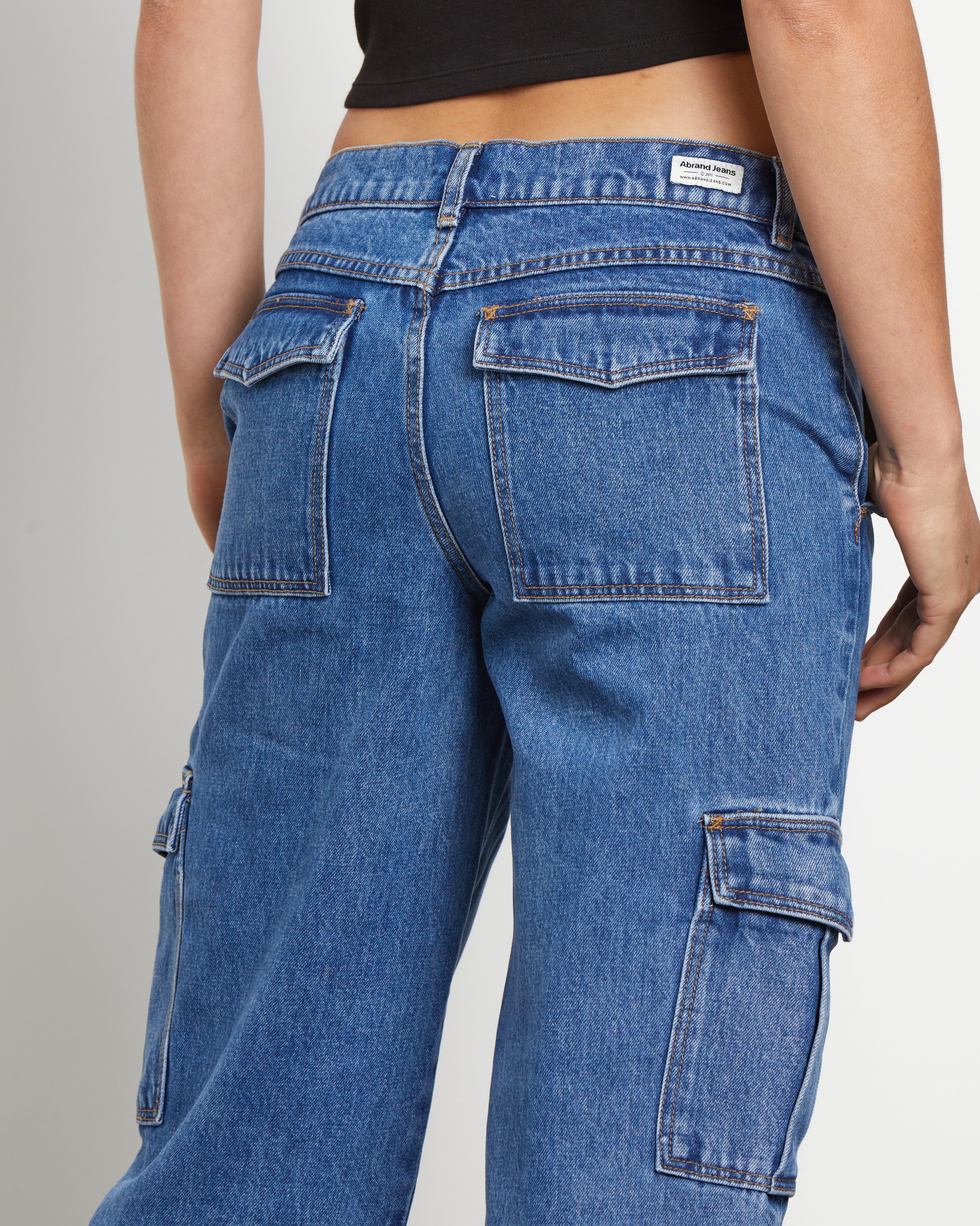 99 Low & Wide Cargo Daria Denim Jeans - Image 5