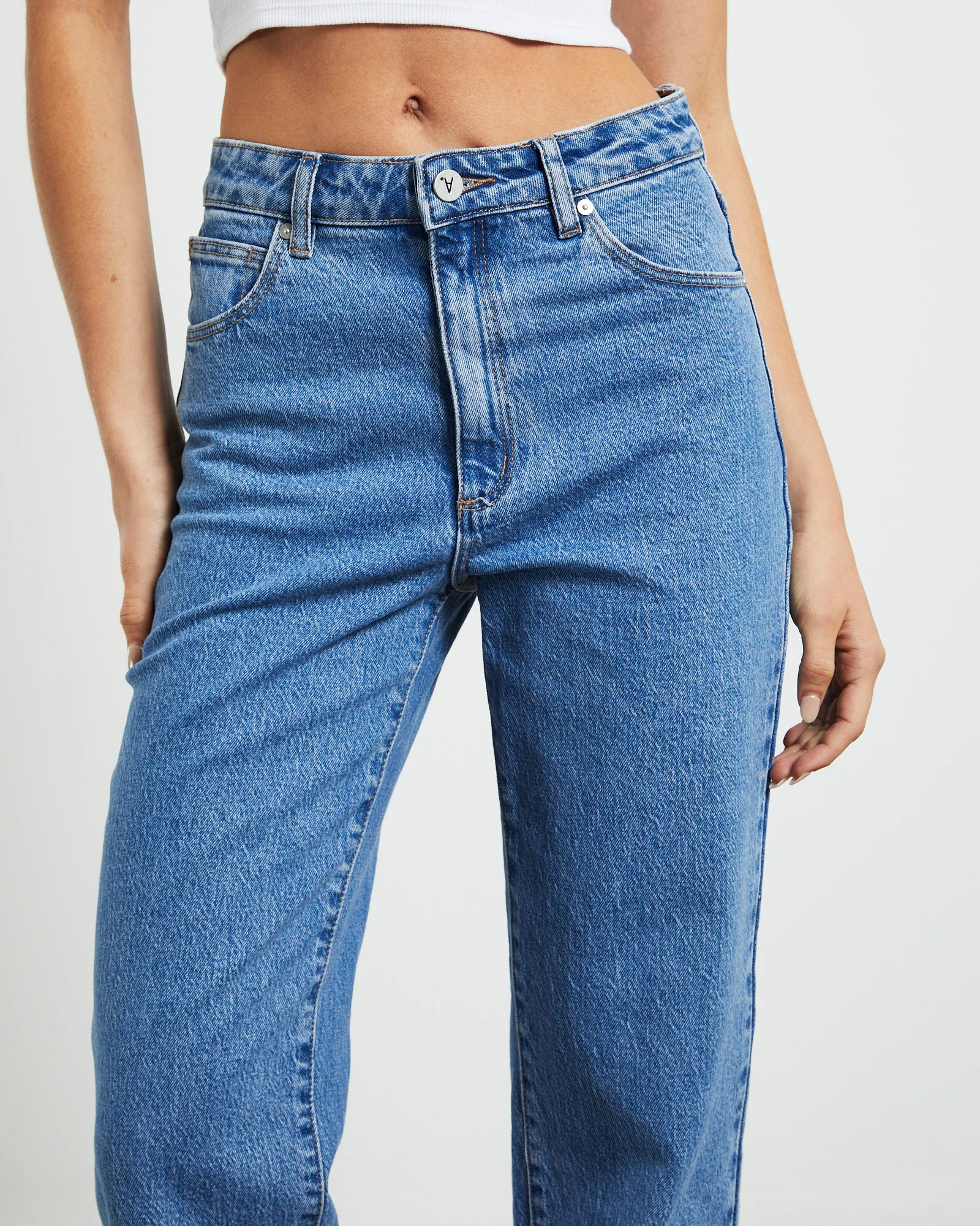 A 94 High Straight Petite Jeans Debbie Blue - Image 6