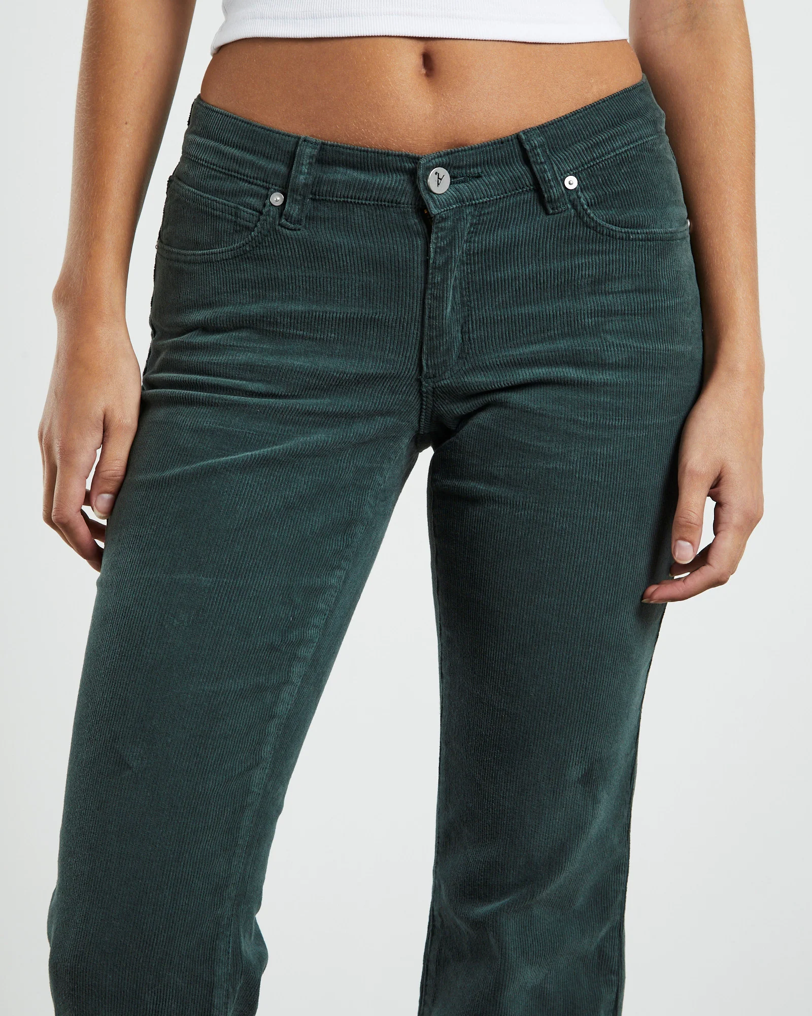 A 99 Low Boot Jeans 90's Green Cord - Image 5