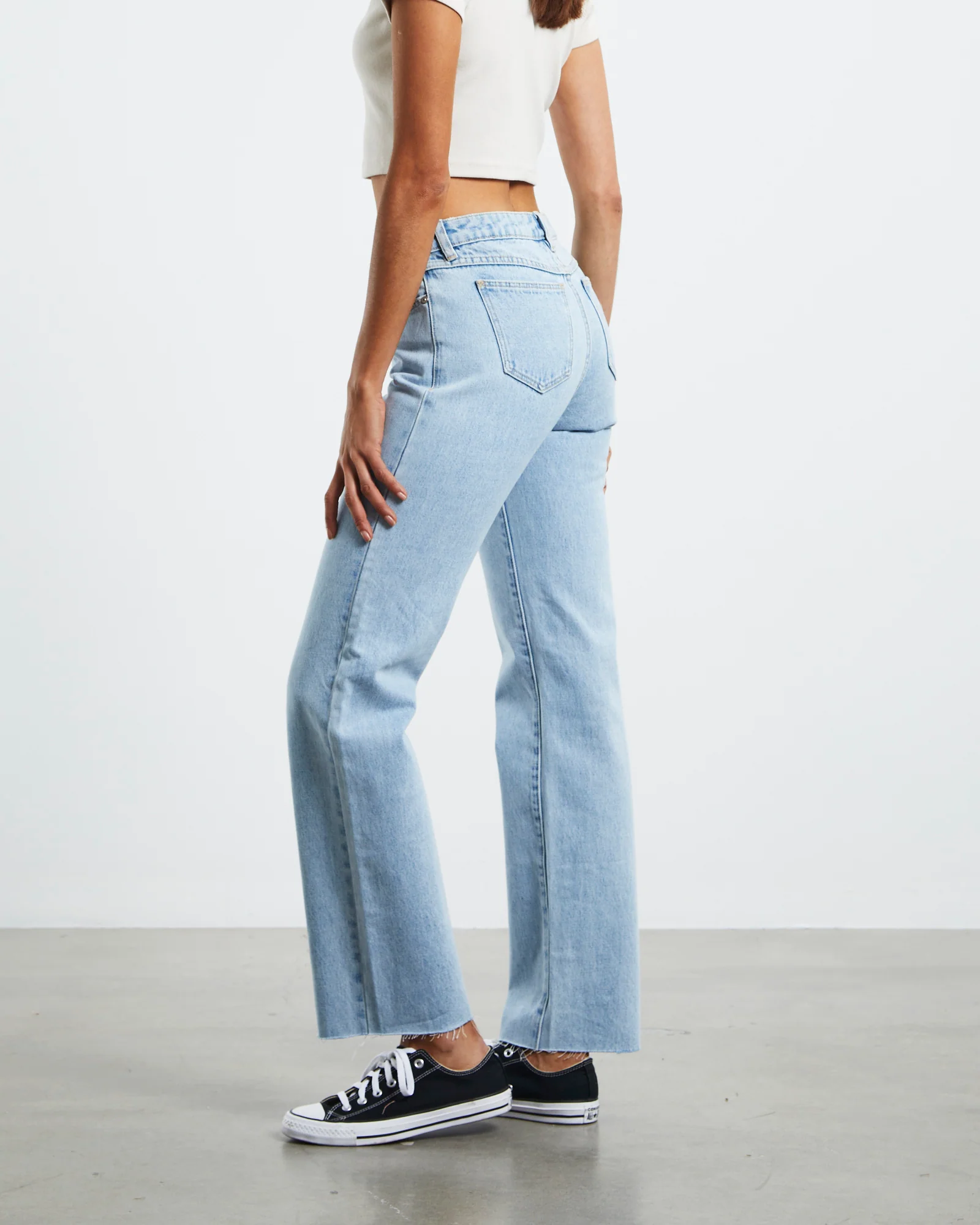 A 99 Low Rise Straight Denim Jeans - Image 3