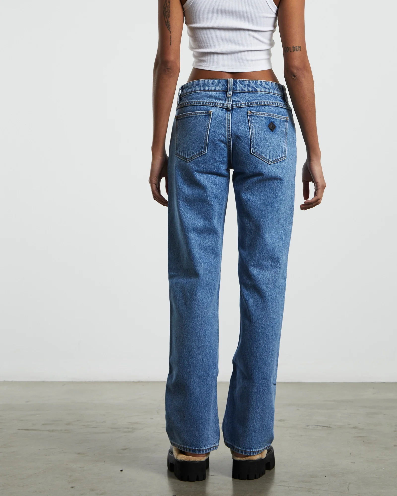A 99 Low Rise Straight Denim Jeans - Image 2