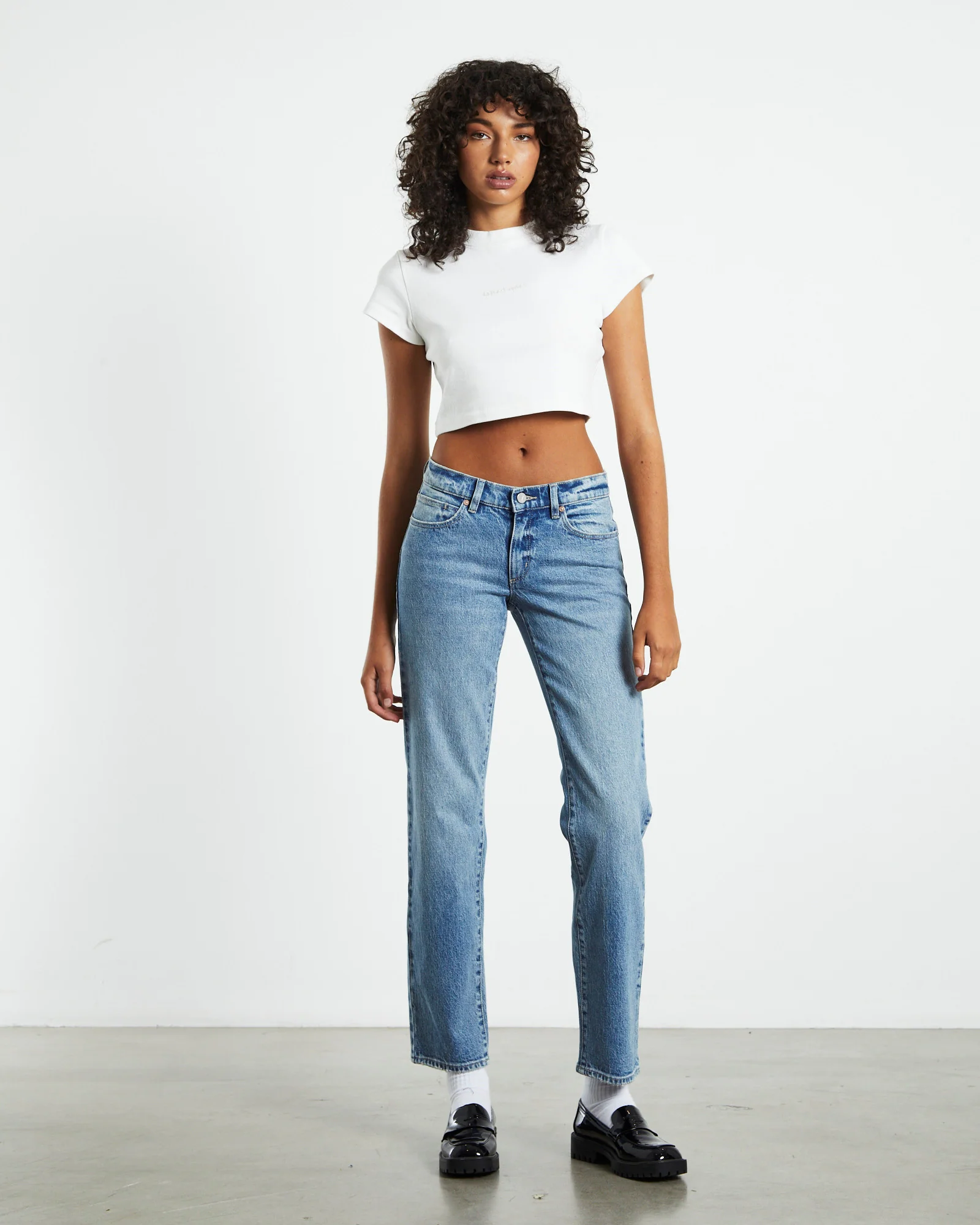 A 99 Low Straight Jeans Lizzie Y2K Blue - Image 4