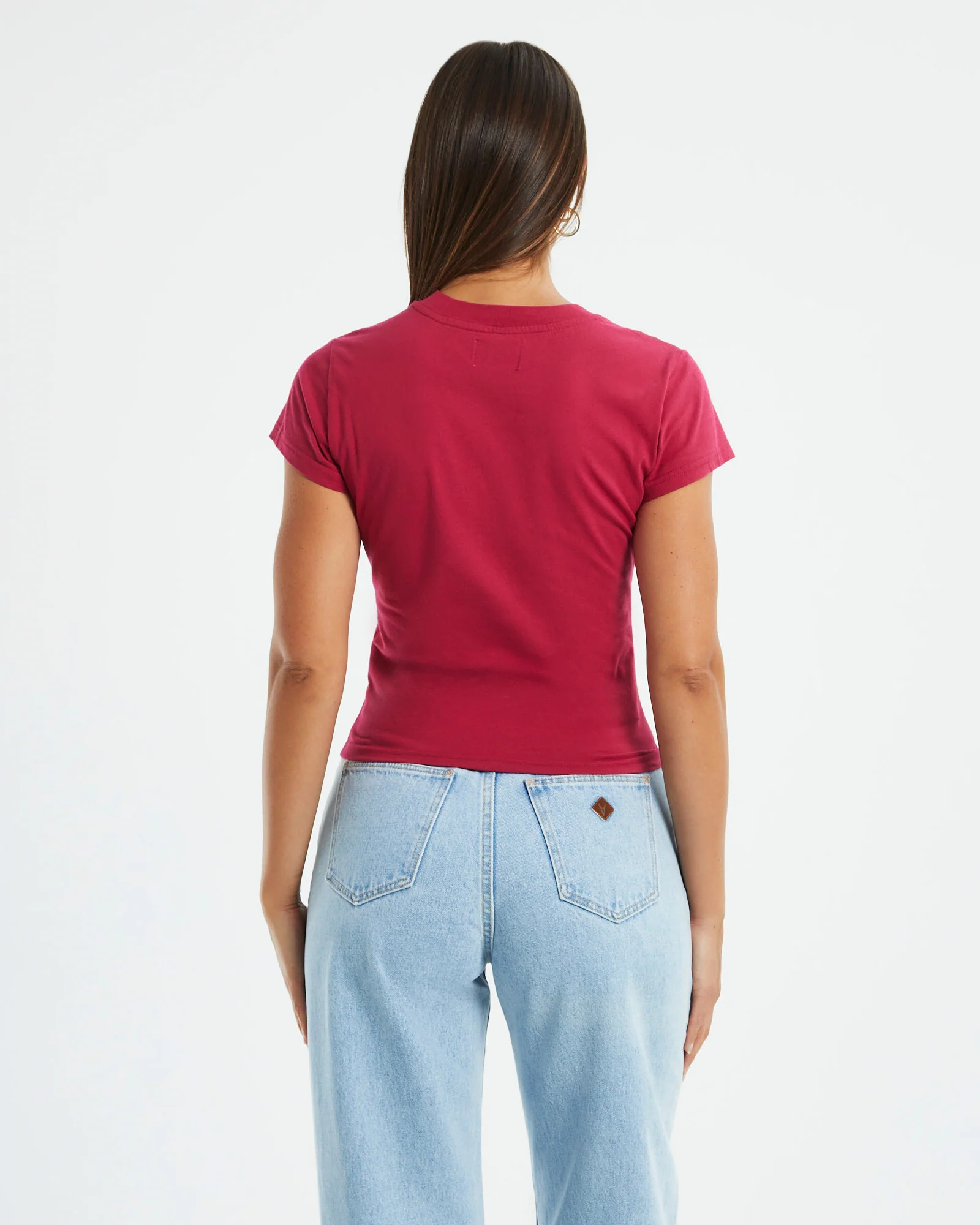 A Baby Tee Magenta Red - Image 2