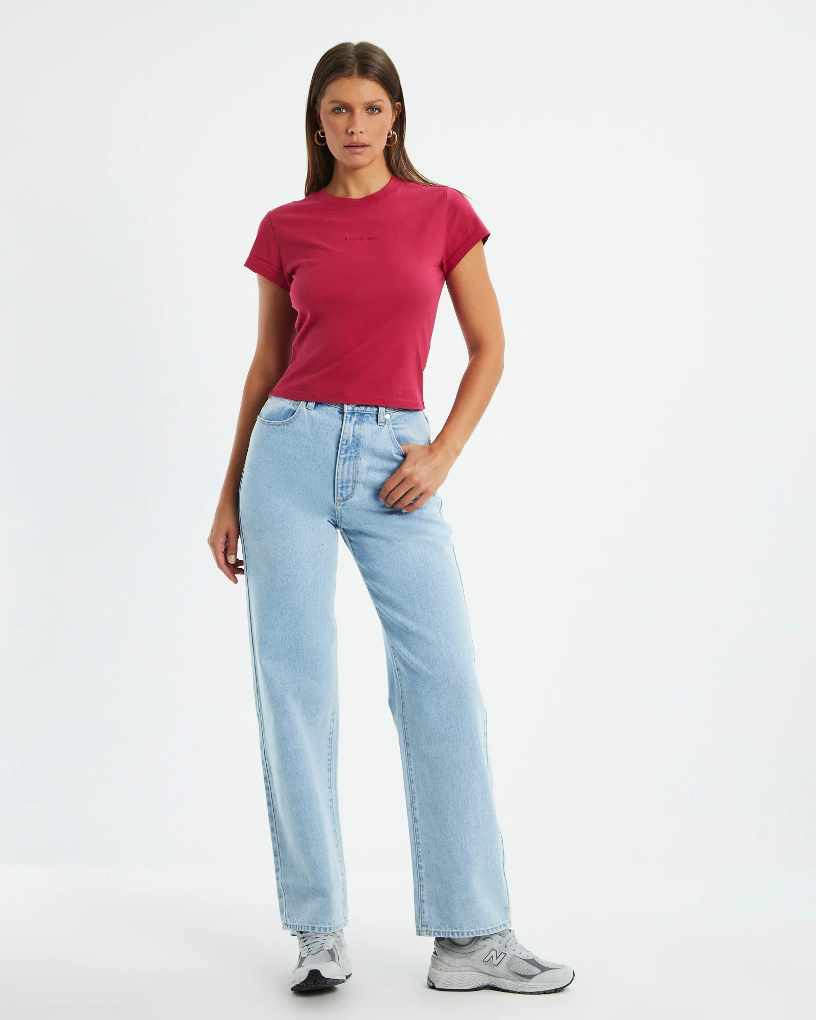 A Baby Tee Magenta Red - Image 3