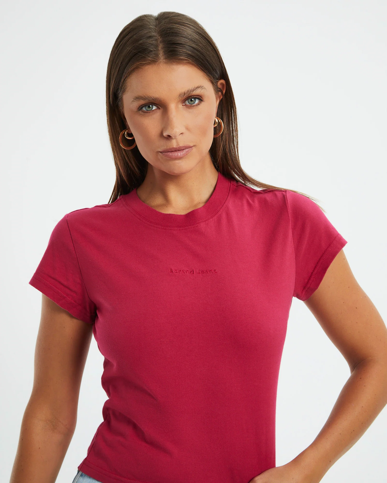 A Baby Tee Magenta Red - Image 6