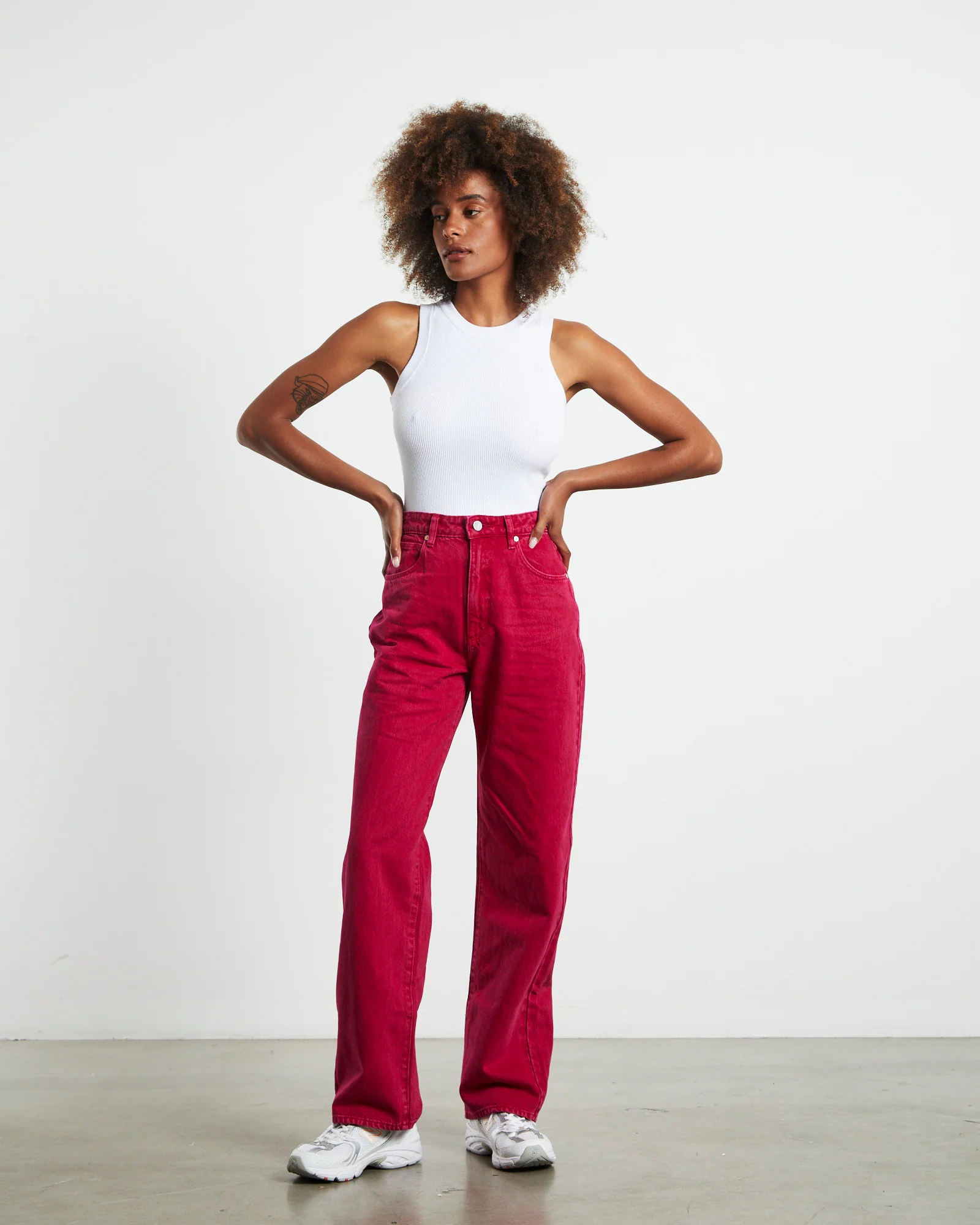A Carrie Jeans Magenta Pink - Image 3