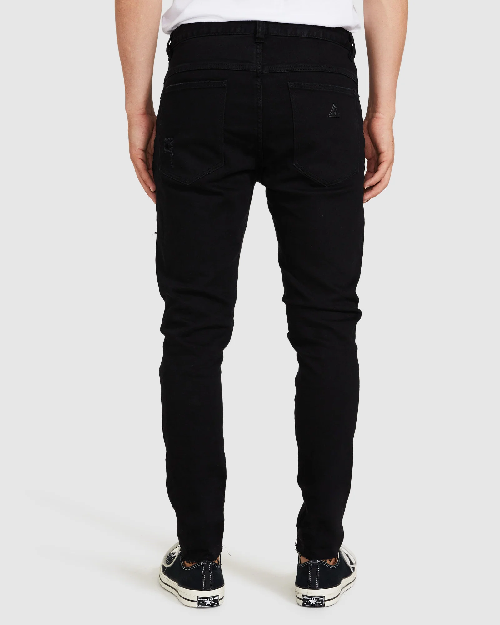 A Dropped Slim Turn Up Denim Jeans - Image 2