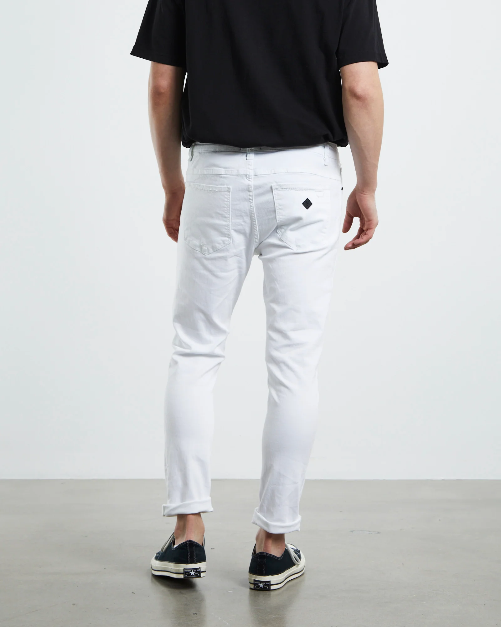 A Dropped Turn Up Skinny Denim Jeans Noise - Image 2