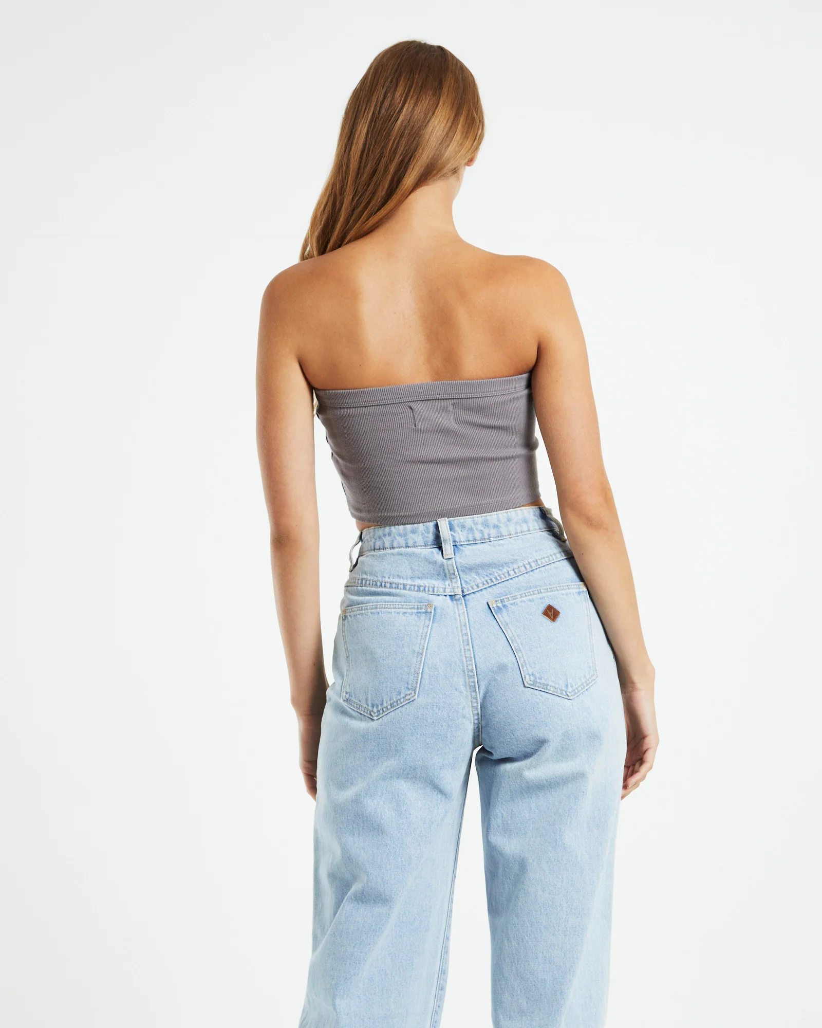 A Heather Bandeau Top Slate - Image 2