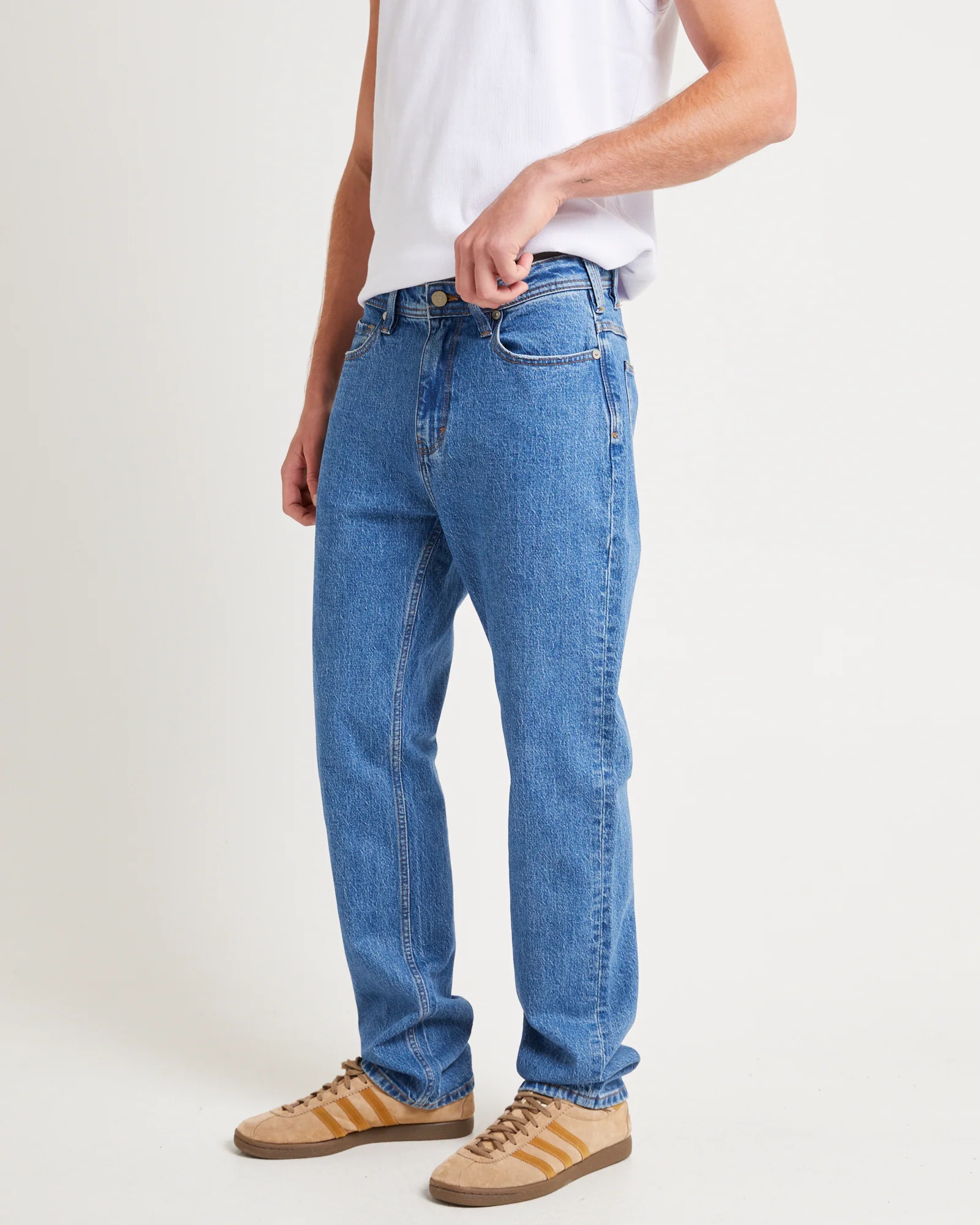A3 Straight Denim Jeans Royal - Image 4