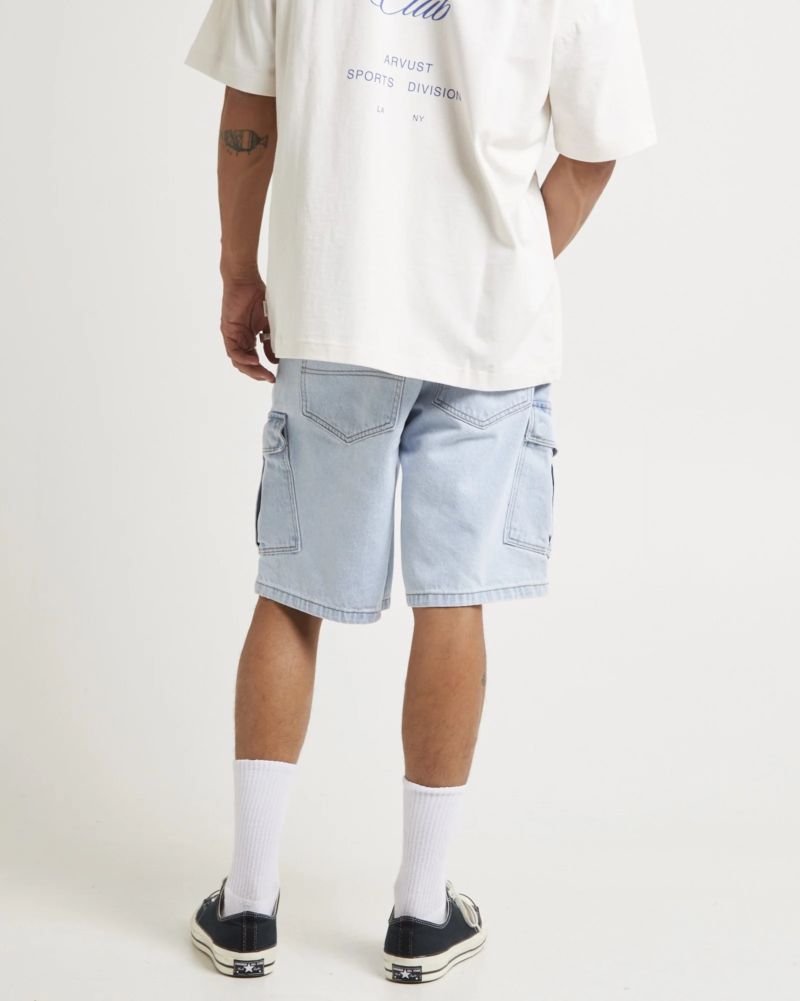 A5 Baggy Denim Cargo Shorts Judd - Image 2