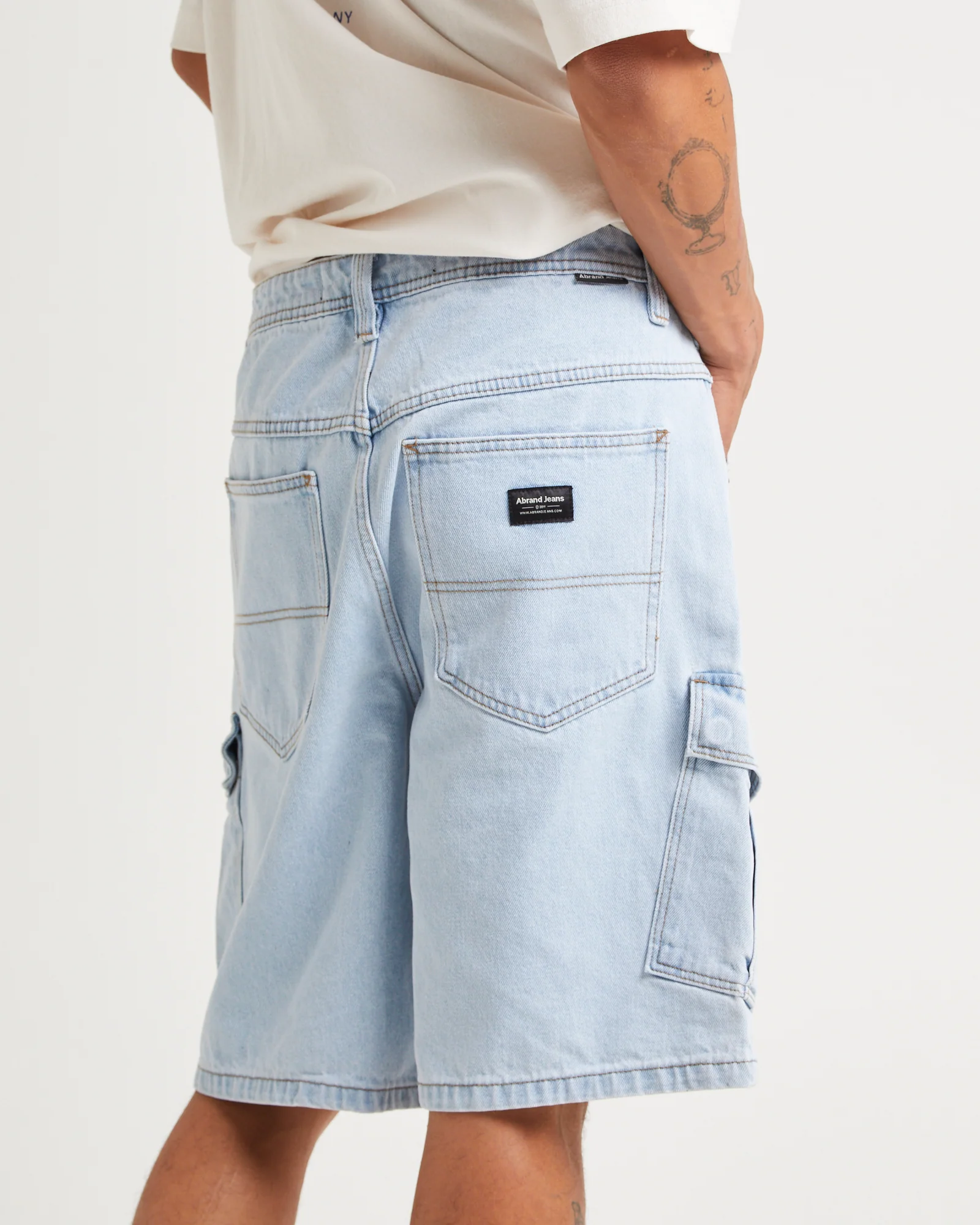 A5 Baggy Denim Cargo Shorts Judd - Image 5