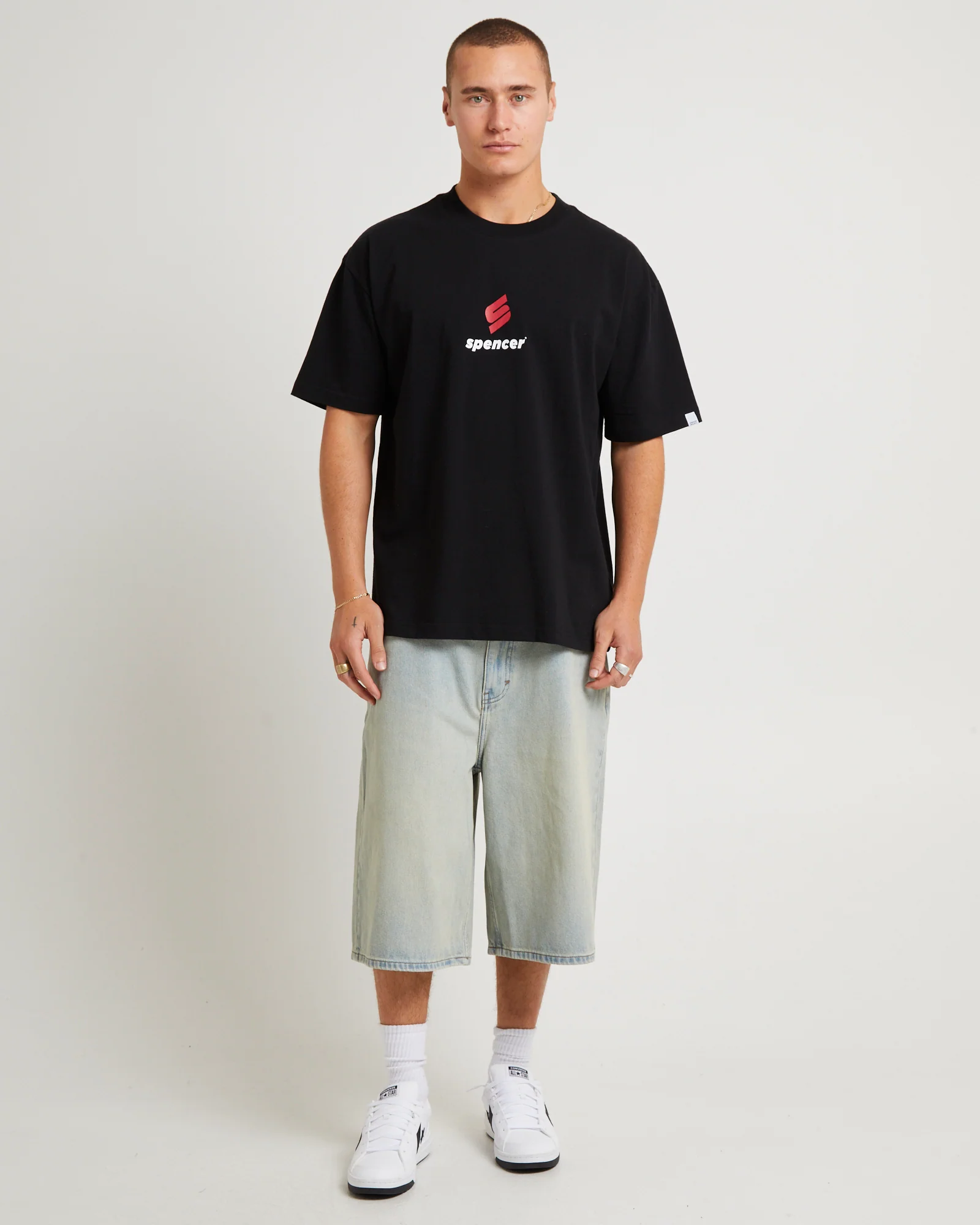 A6 Big Baggy Denim Jorts Milo - Image 4