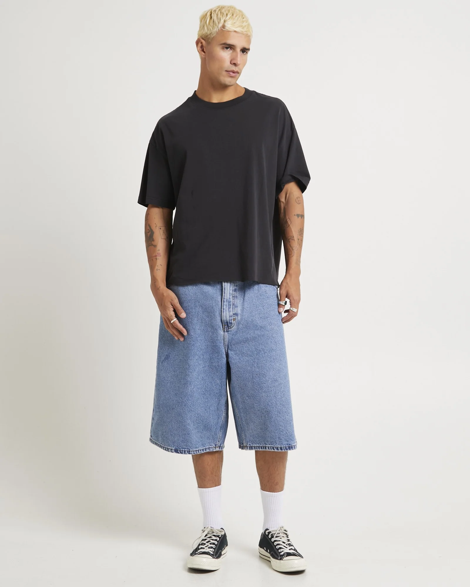 A6 Big Baggy Denim Shorts Davis - Image 2