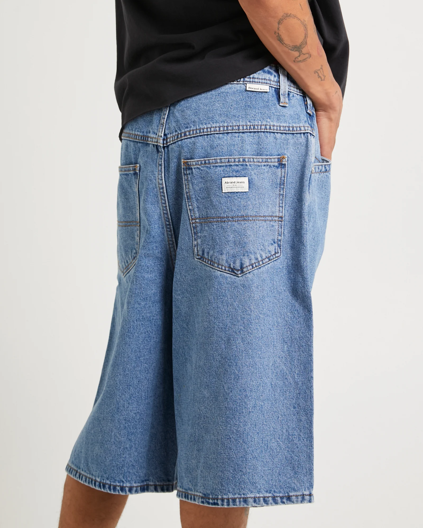 A6 Big Baggy Denim Shorts Davis - Image 5