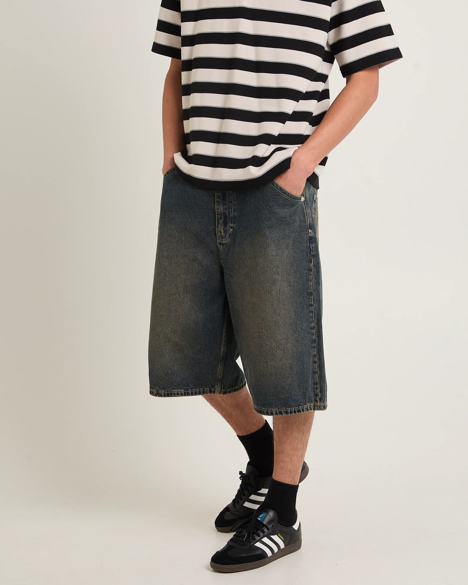 A6 Big Baggy Denim Shorts - Image 4