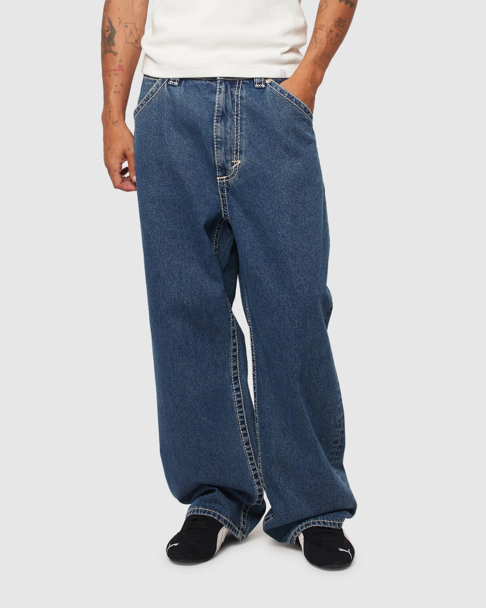 A6 Big Stitch Denim Jeans Rio - Image 3