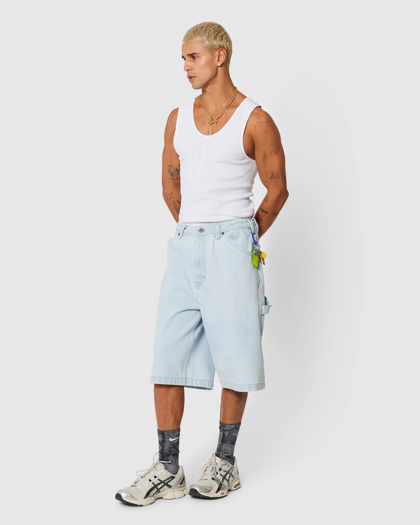 A6 Big Work Denim Shorts Hanks - Image 3