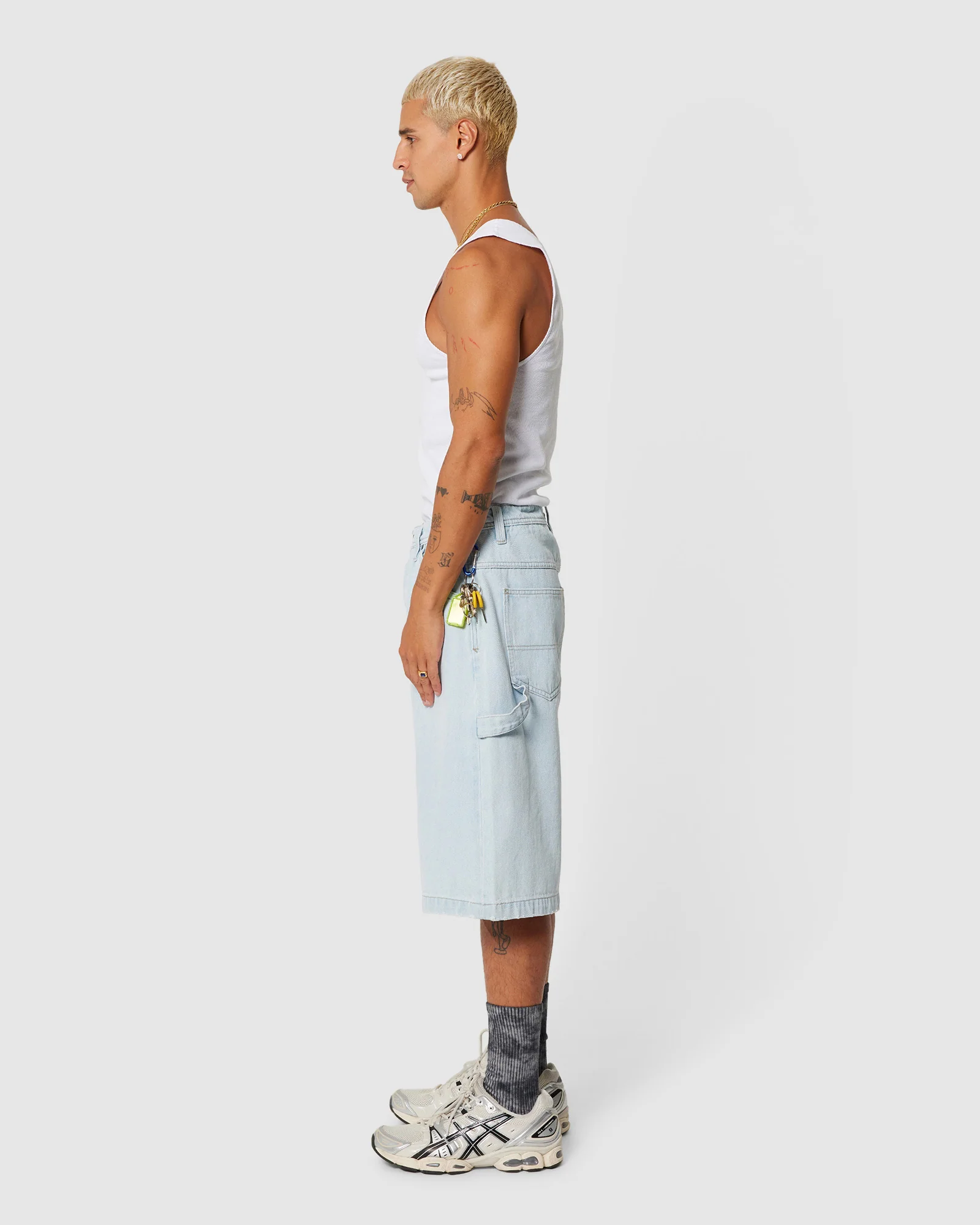 A6 Big Work Denim Shorts Hanks - Image 4