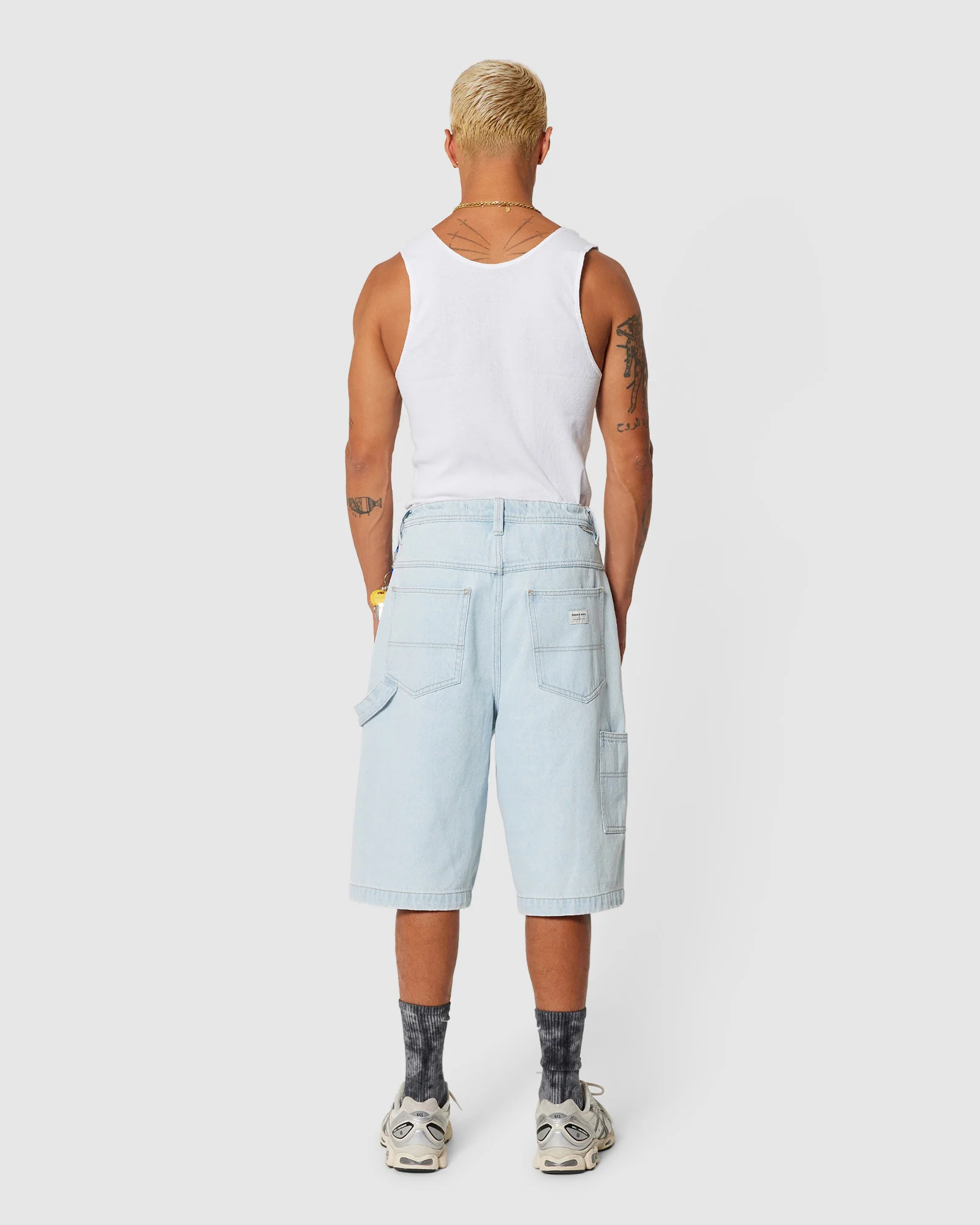 A6 Big Work Denim Shorts Hanks - Image 5