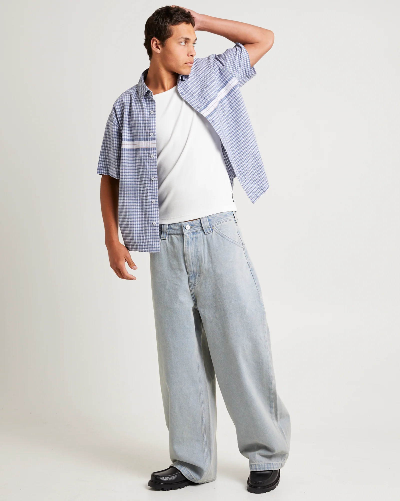 A7 Mega Baggy Denim Jeans Wayne - Image 4