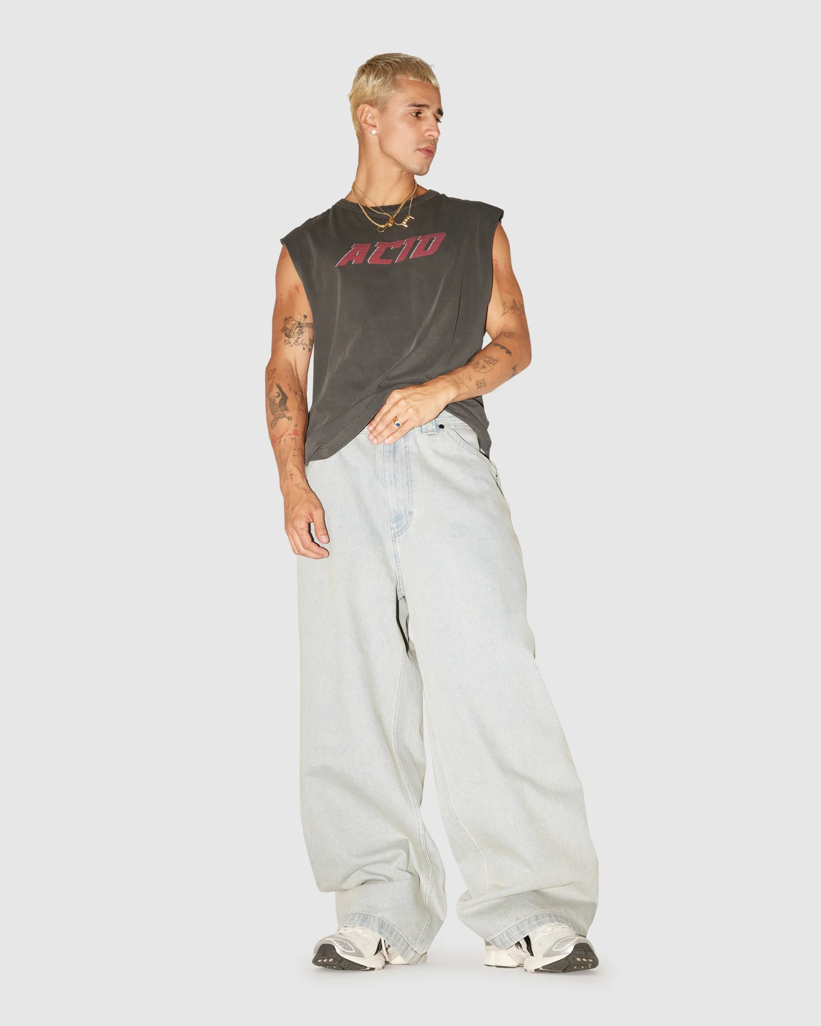A7 Mega Baggy Denim Jeans Wayne - Image 6