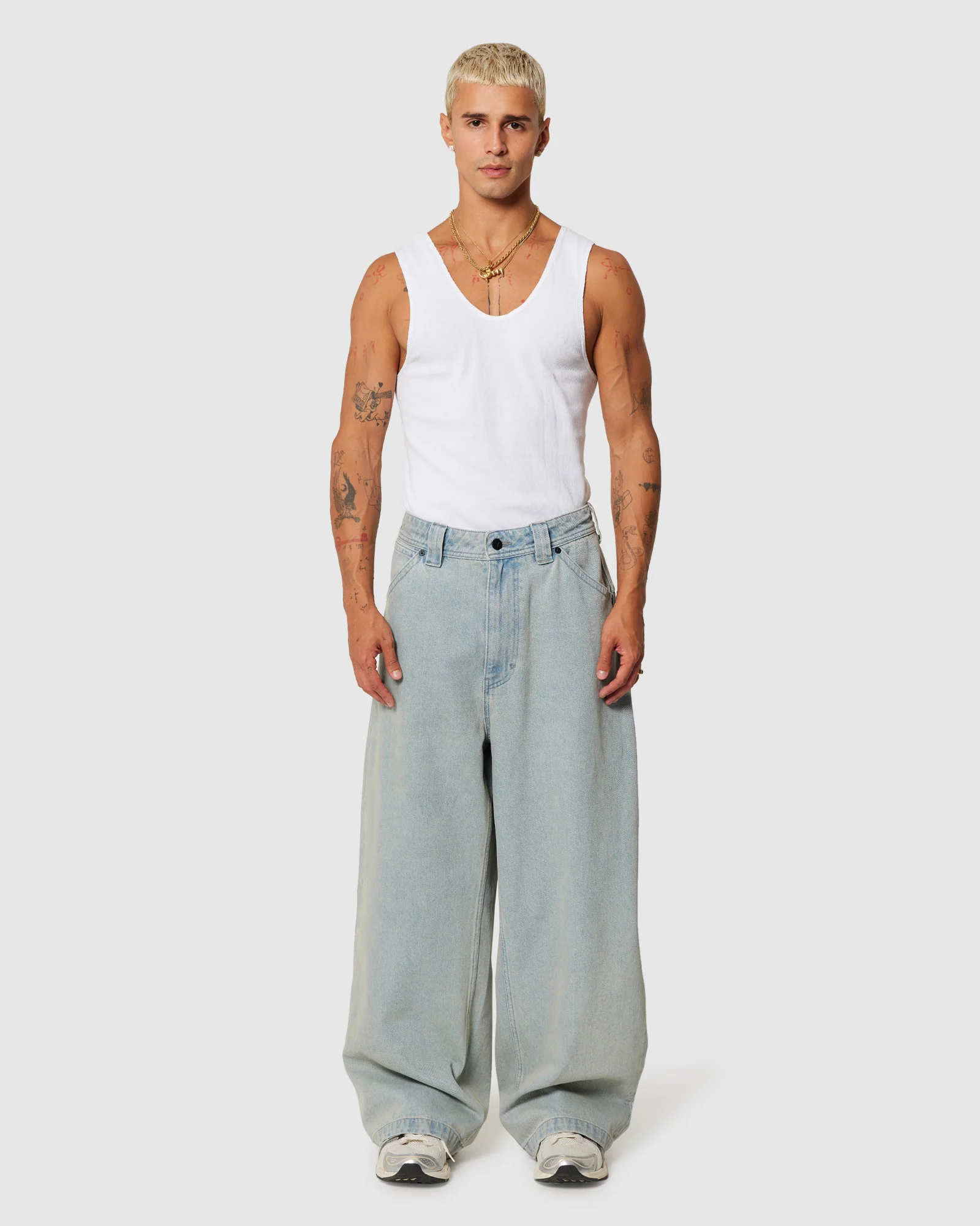 A7 Mega Baggy Denim Jeans Wayne - Image 7