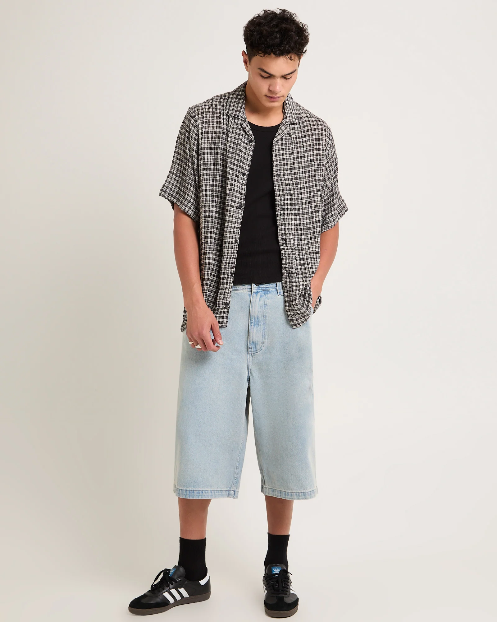A7 Mega Baggy Denim Shorts Wayne - Image 2