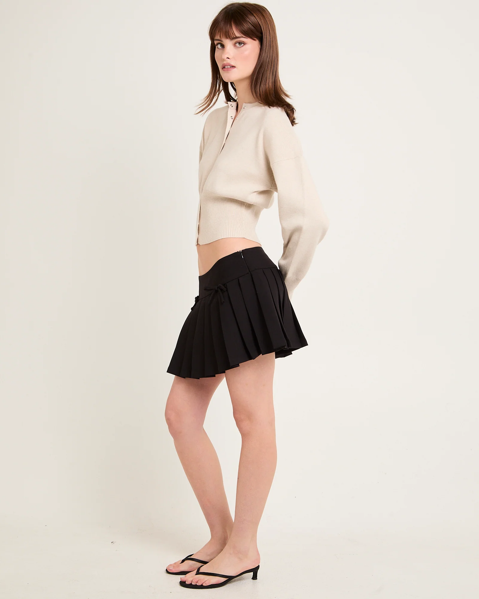 Addison Pleated Mini Skirt - Image 4