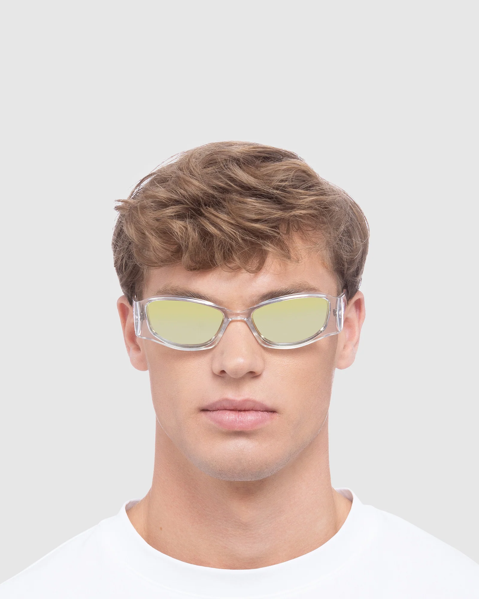 Afends X Le Specs Barrier Sunglasses Clear - Image 4