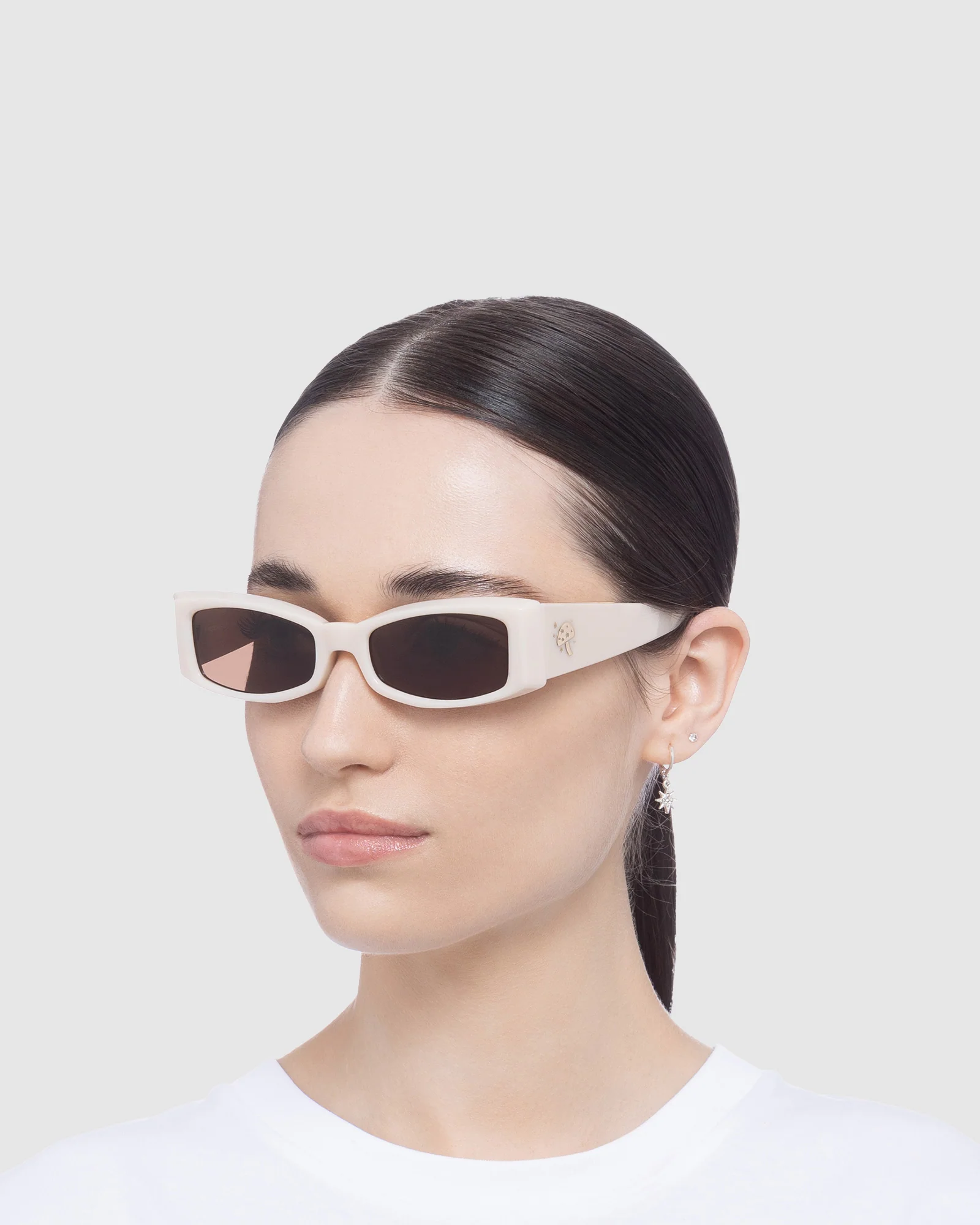 Afends X Le Specs Pretense Sunglasses Off White - Image 2