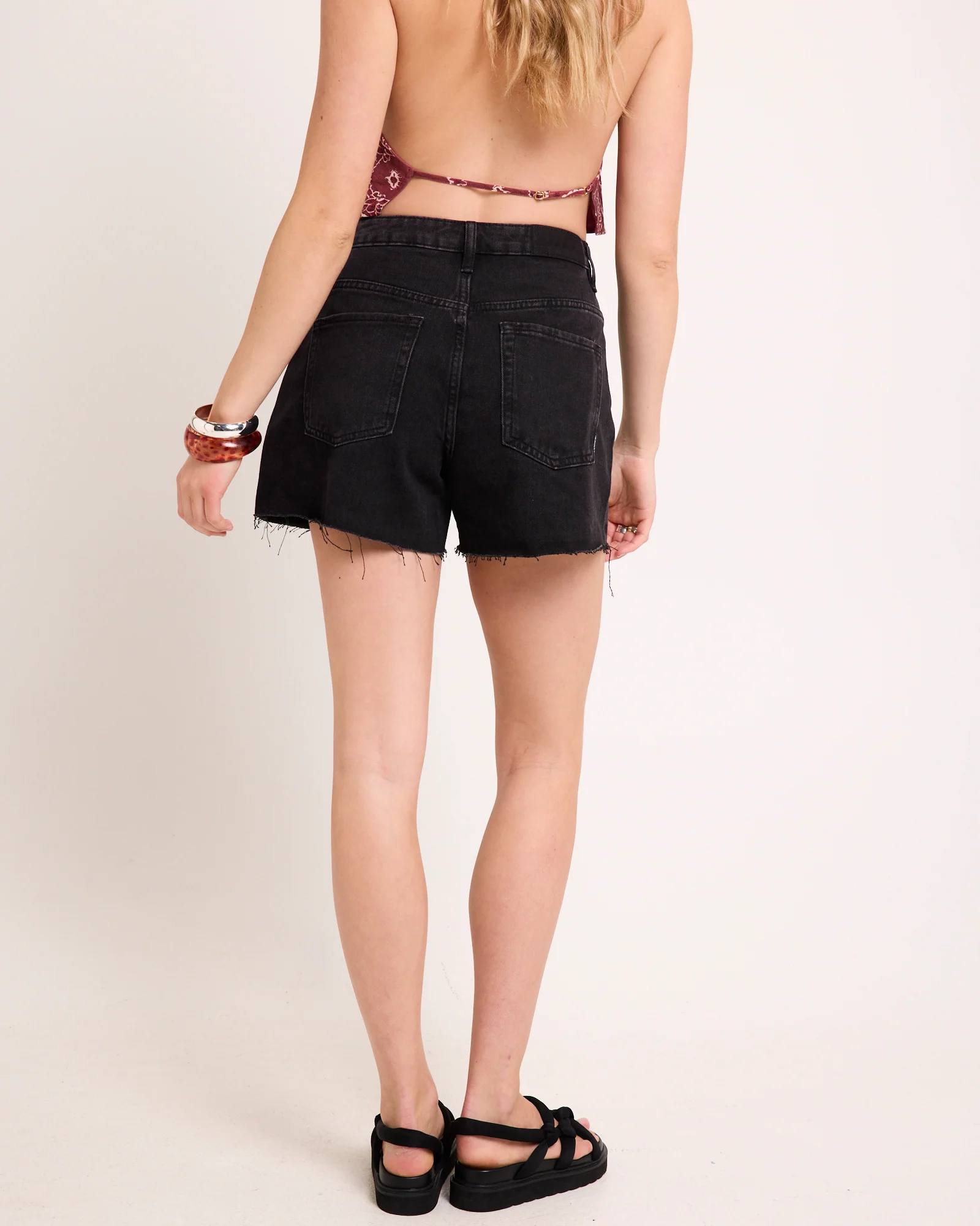 Aggie A-Line Denim Shorts - Image 4