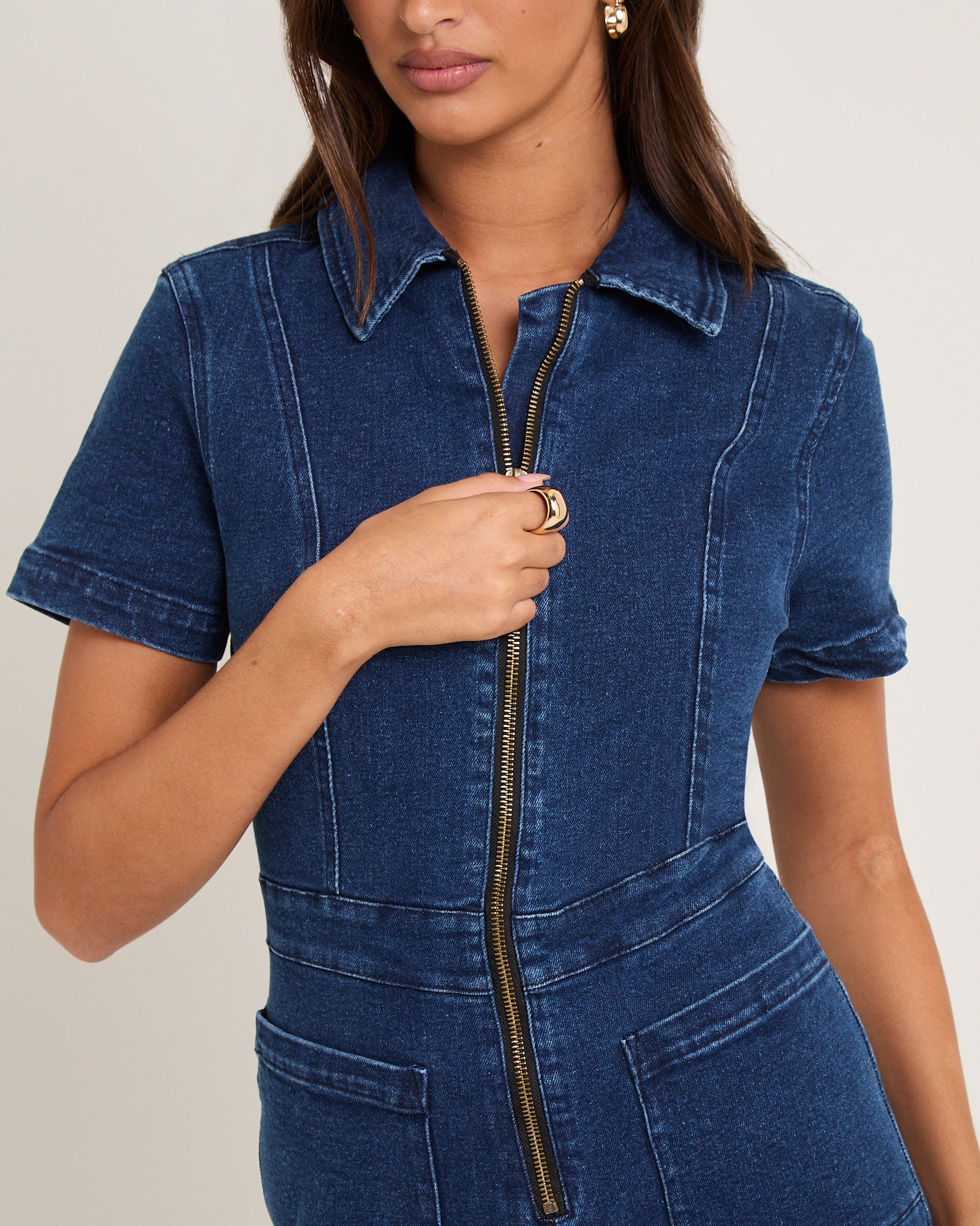 Alanis Denim Playsuit - Image 5