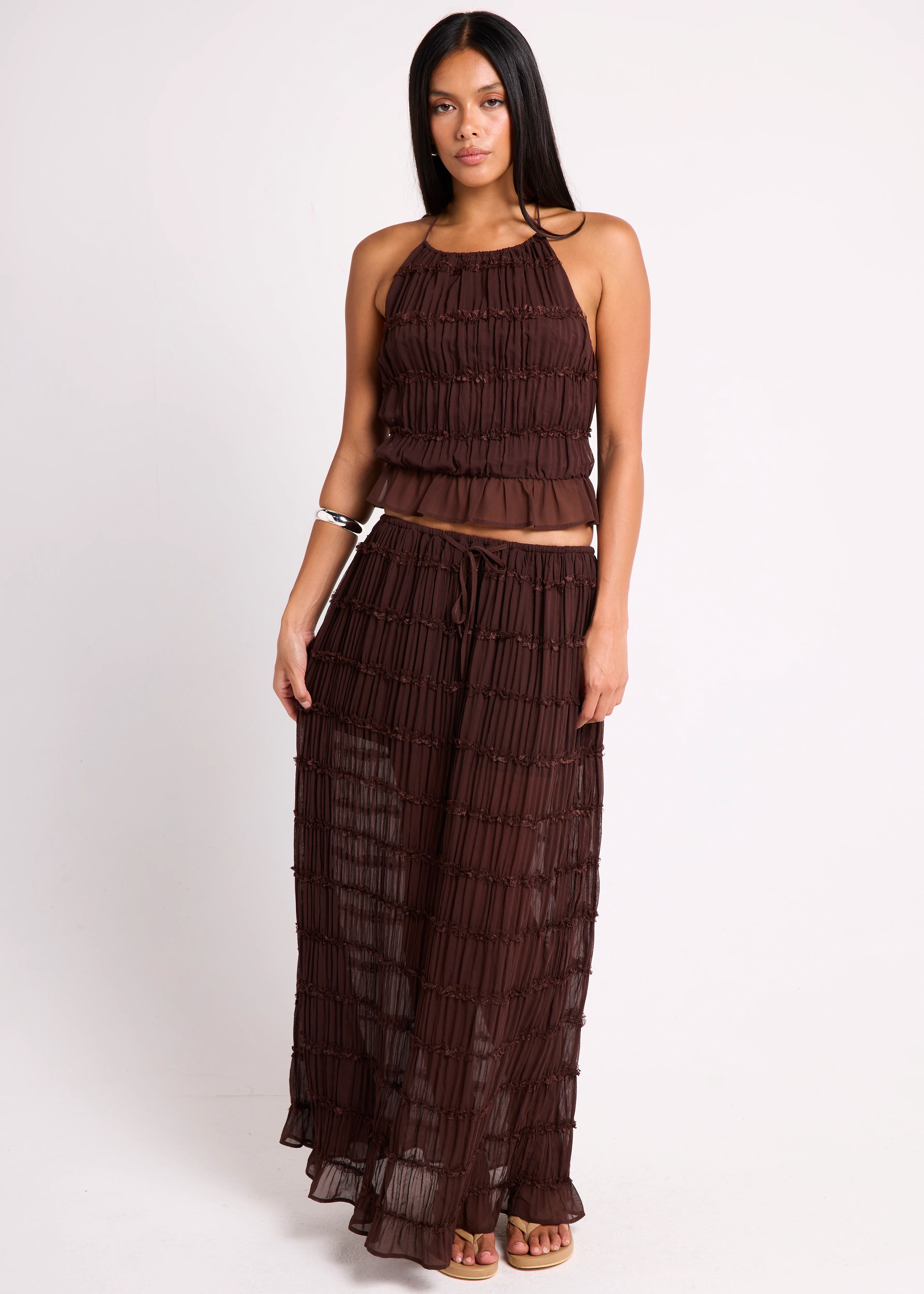Alda Shirred Backless Top - Image 3