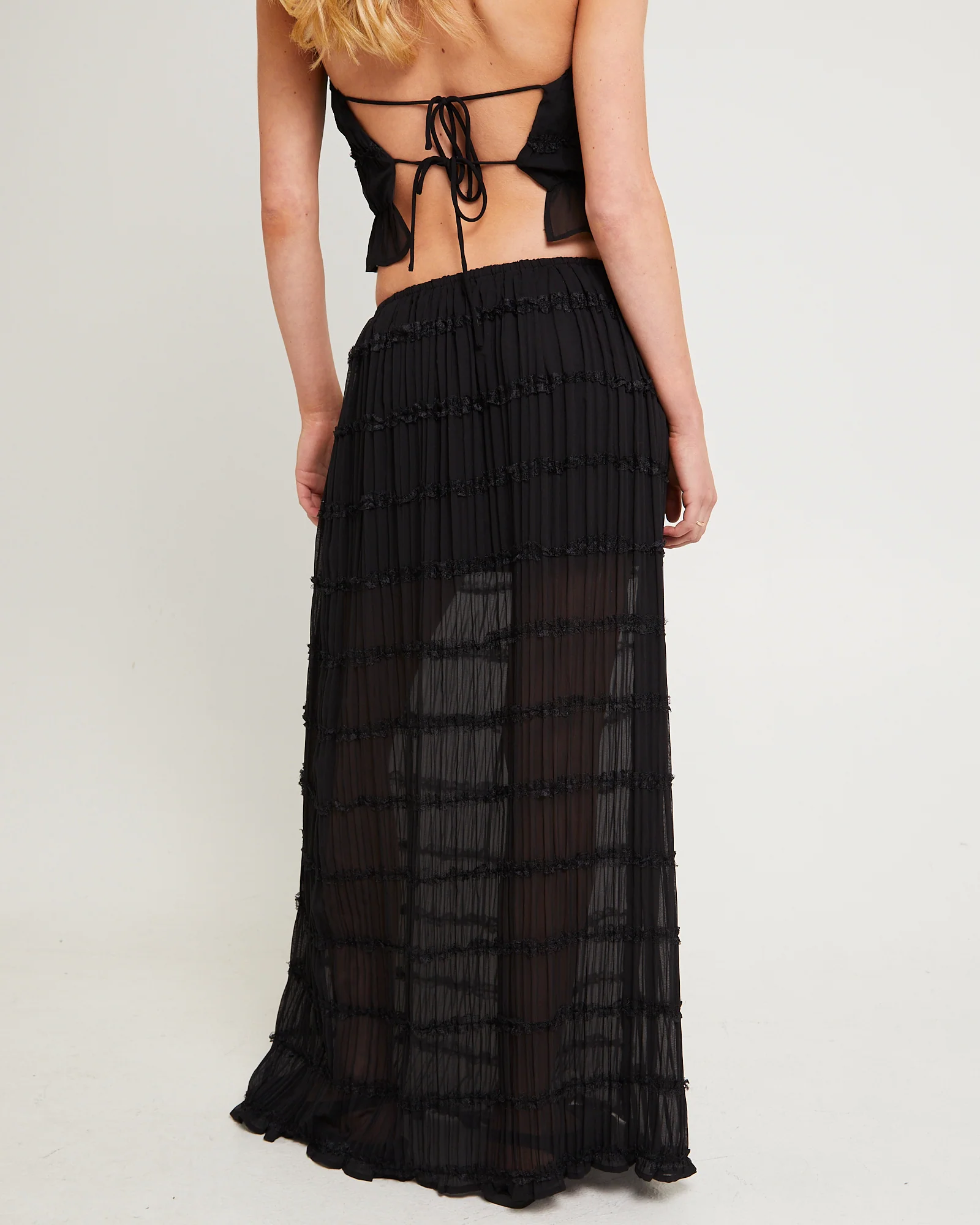 Alda Shirred Maxi Skirt - Image 4