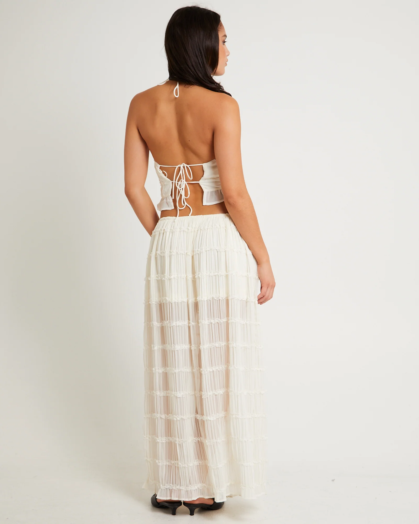 Alda Shirred Maxi Skirt - Image 2