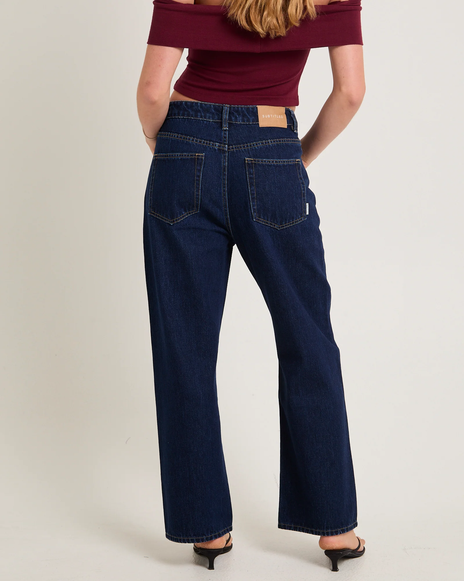 Alexa Mid Rise Denim Jeans Petite Relaxed - Image 2