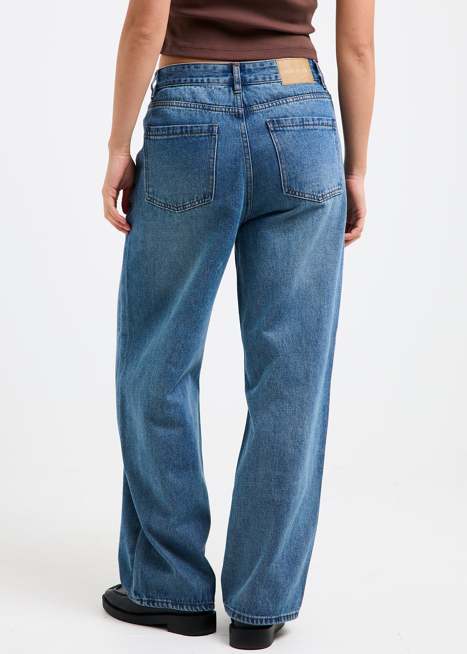 Alexa Mid Rise Denim Jeans Petite Relaxed - Image 4