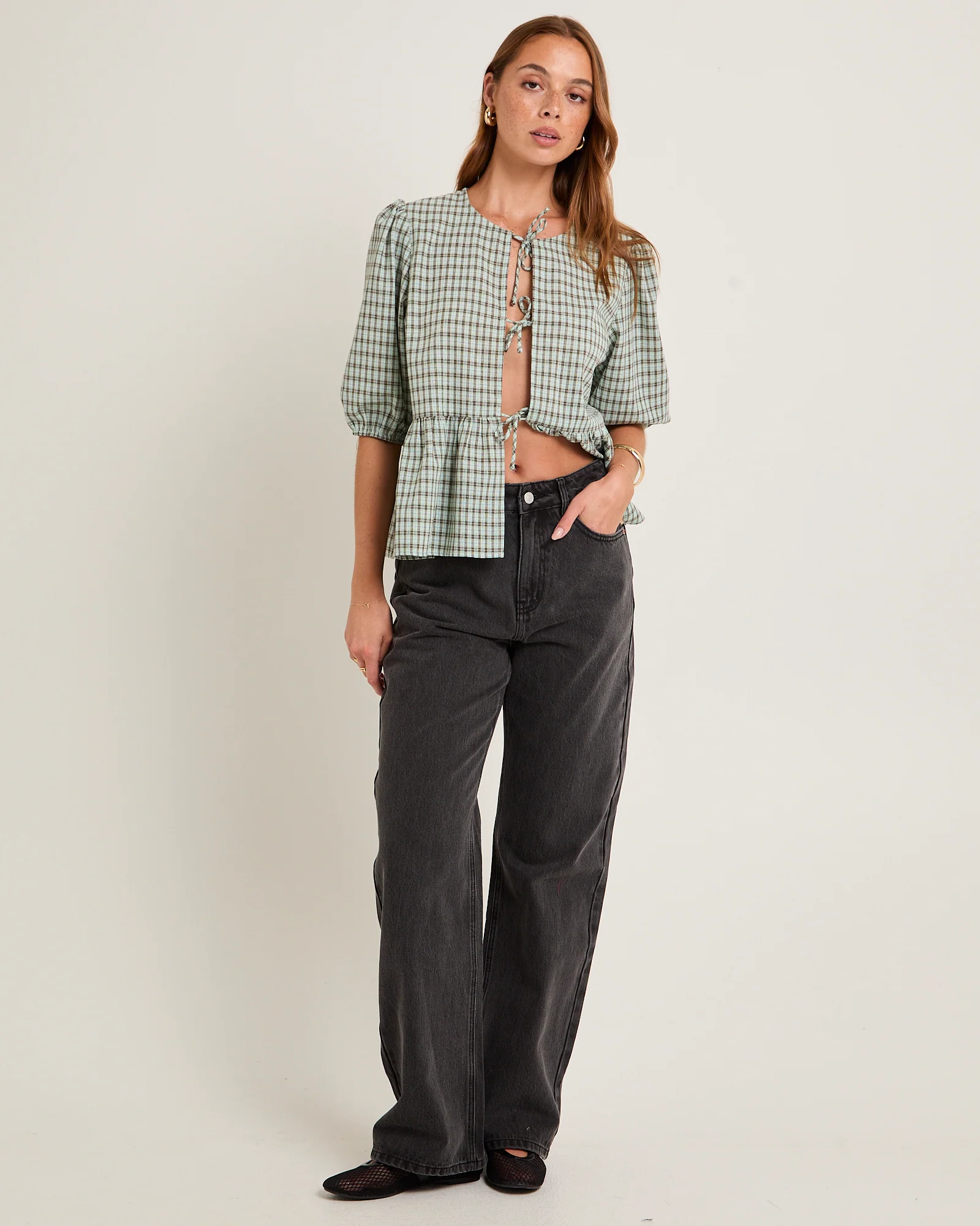 Alexa Mid Rise Relaxed Denim Jeans - Image 3